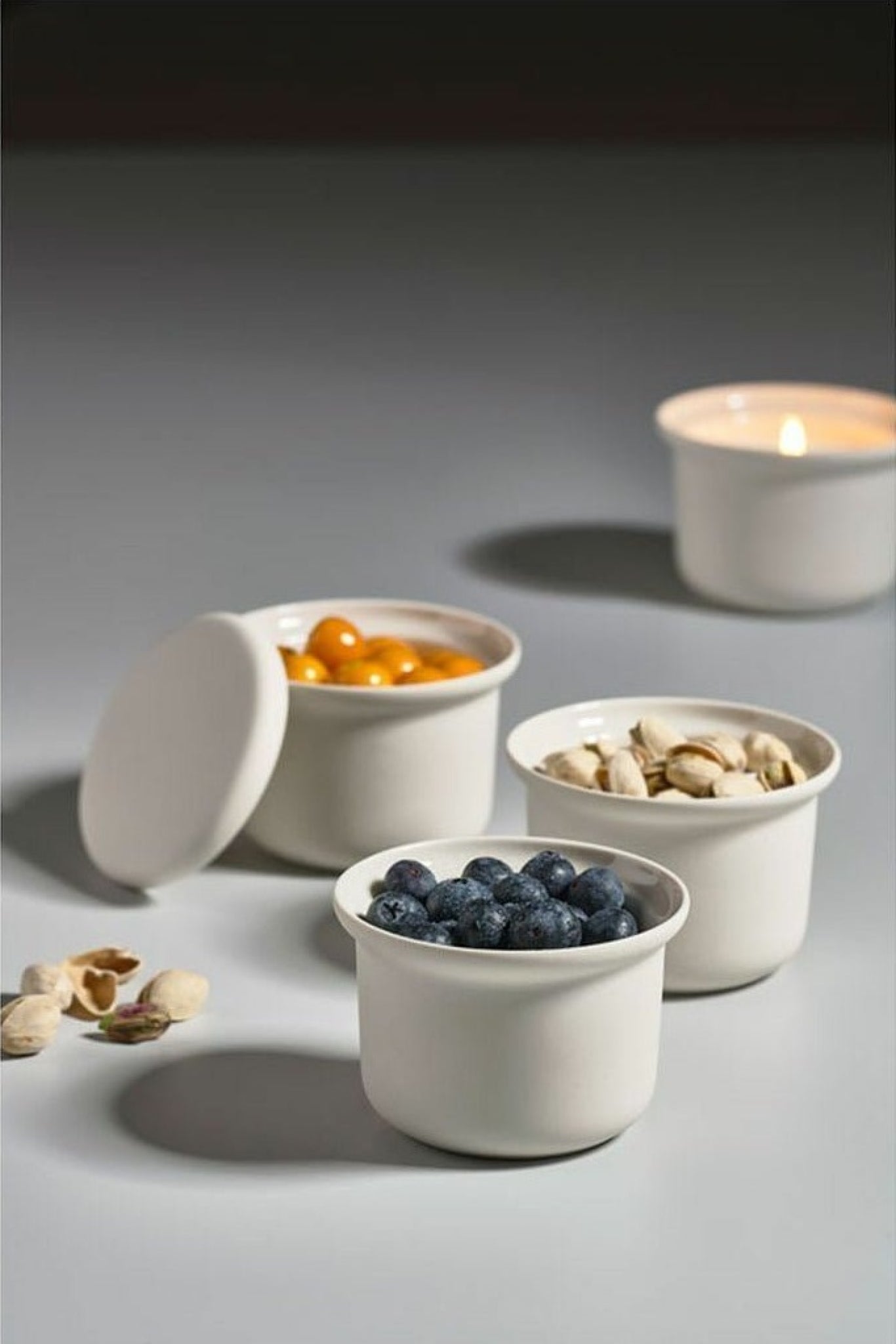 Zone Denmark Inu Glass With Lid, Cream