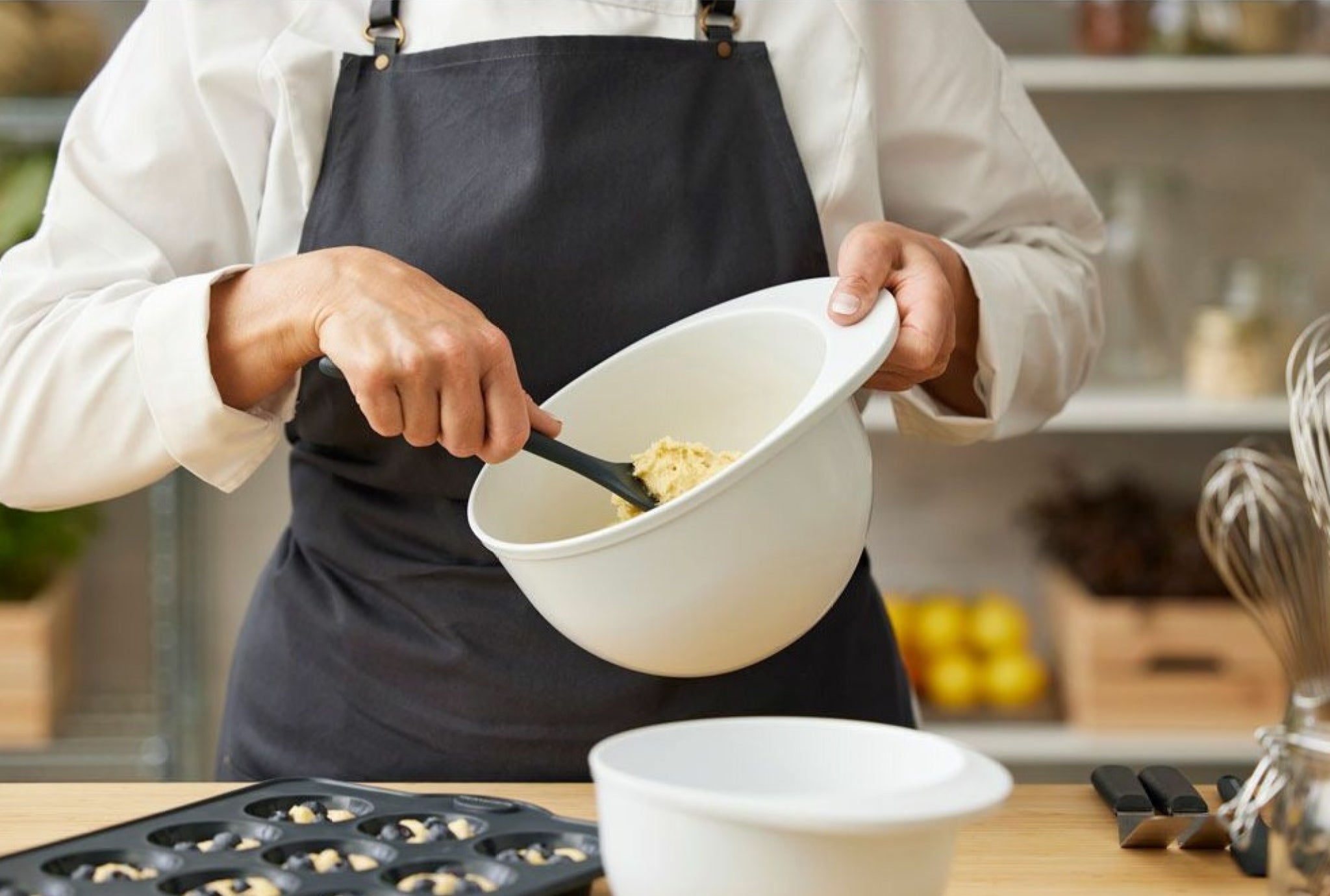 Blomsterbergs Mixing Bowl Set White, 2 pcs.