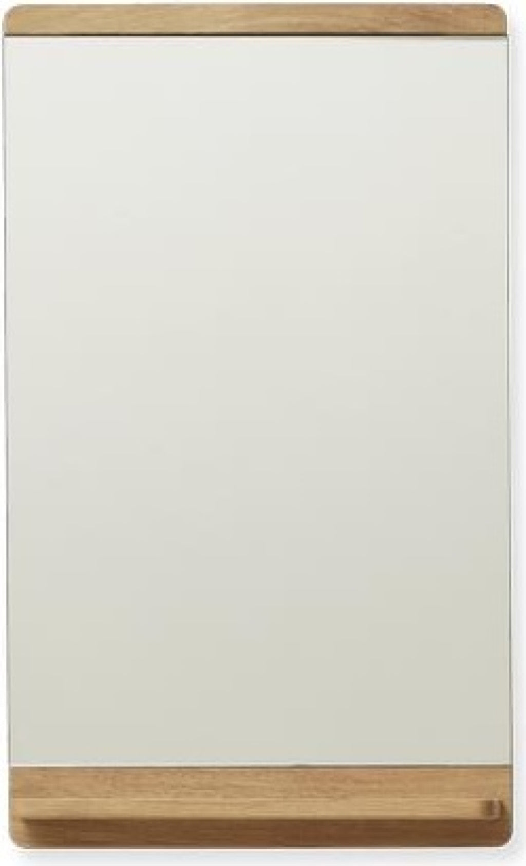 Form & Refine Rim Wall Mirror with Shelf — Oak, Infinity Glass Finish