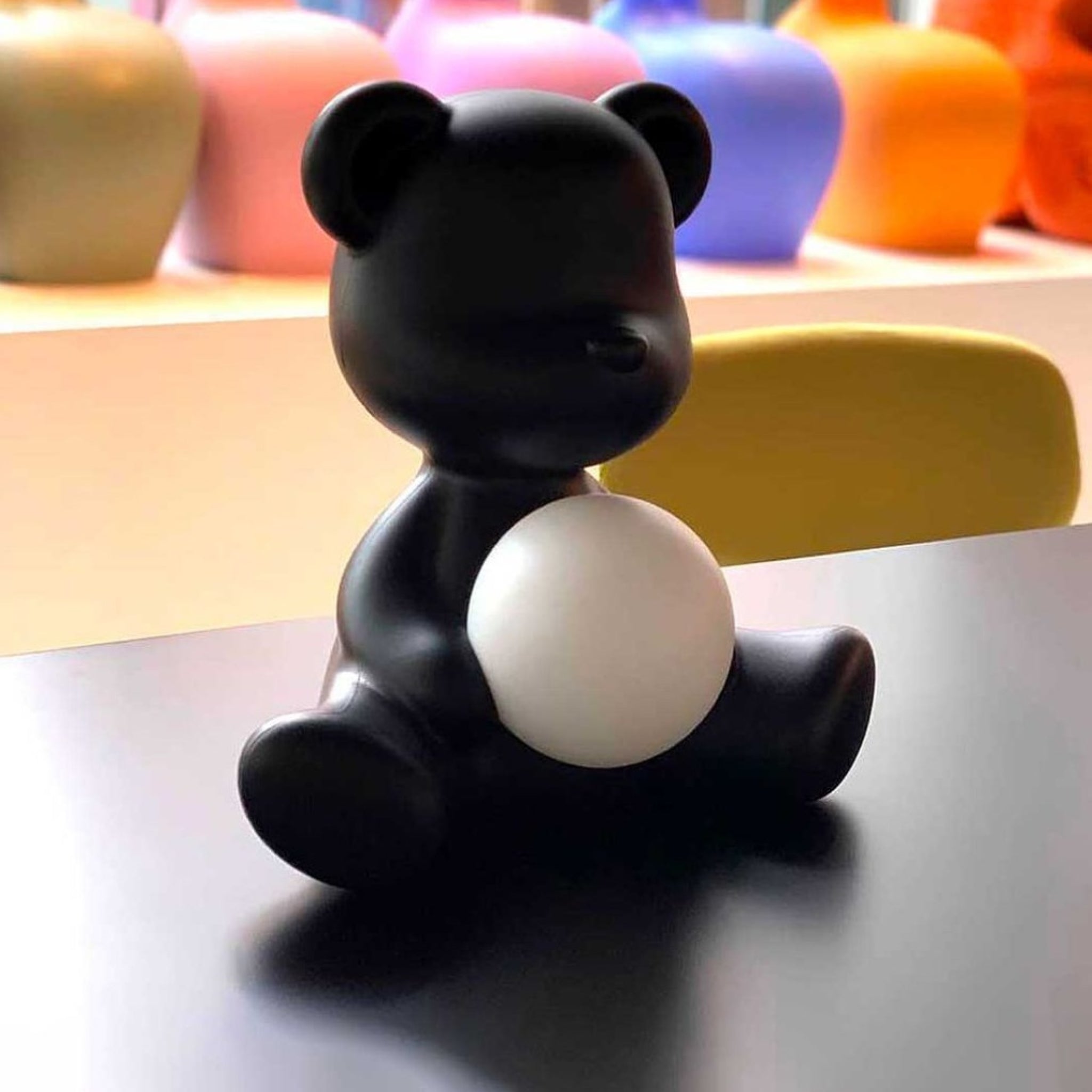 Qeeboo Teddy Girl LED Table Lamp - Rechargeable Yellow Bear Design