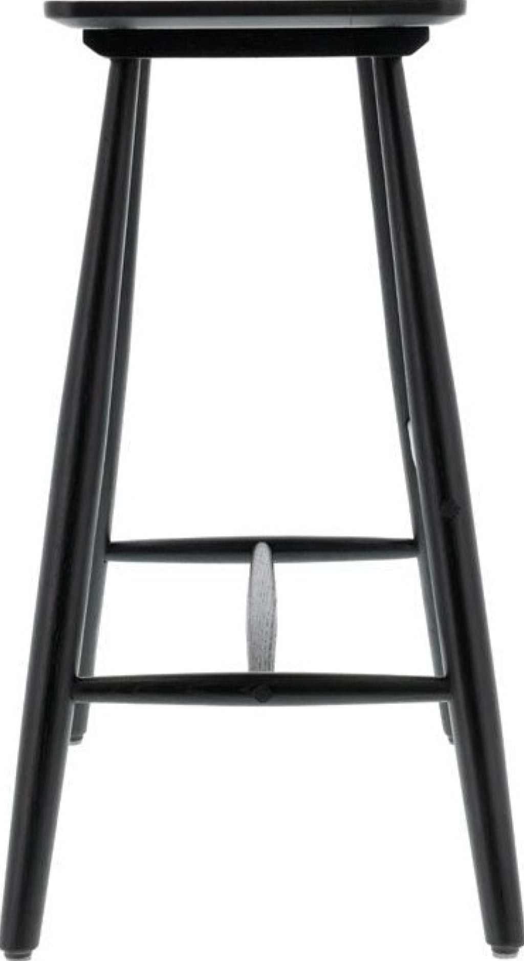 Villa Collection Raffia High Stool, Black