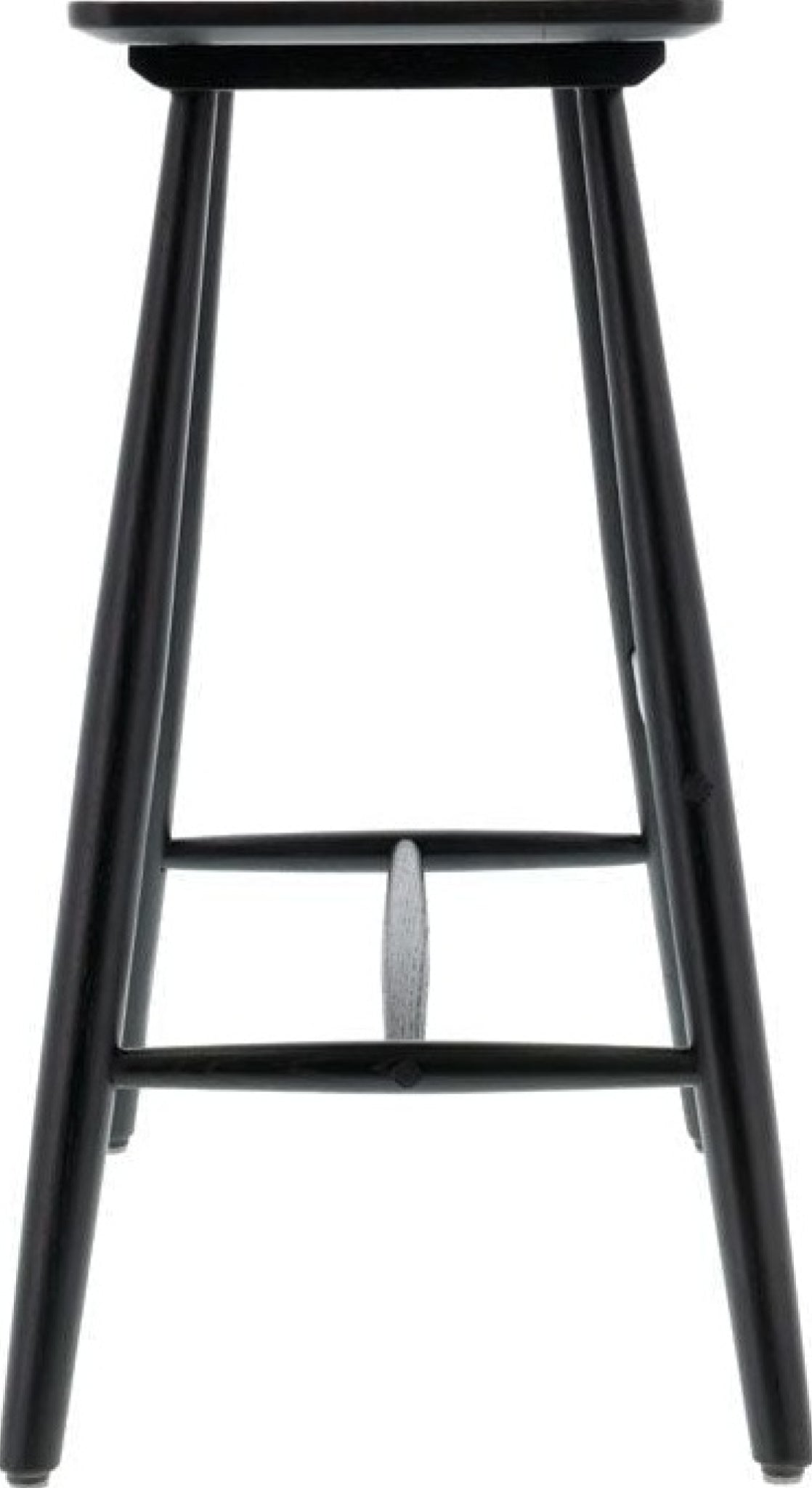 Villa Collection Raffia High Stool, Black