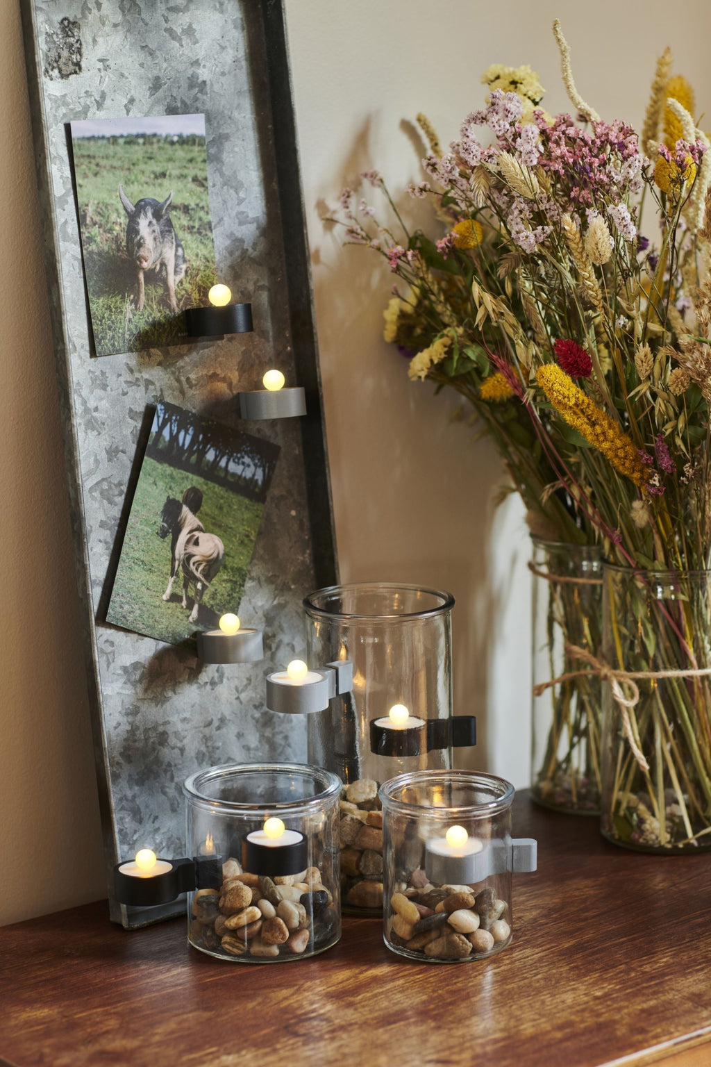 Sirius Amalia Tealight 2 Pcs ø3,9x H1,8 Cm, Dark Grey