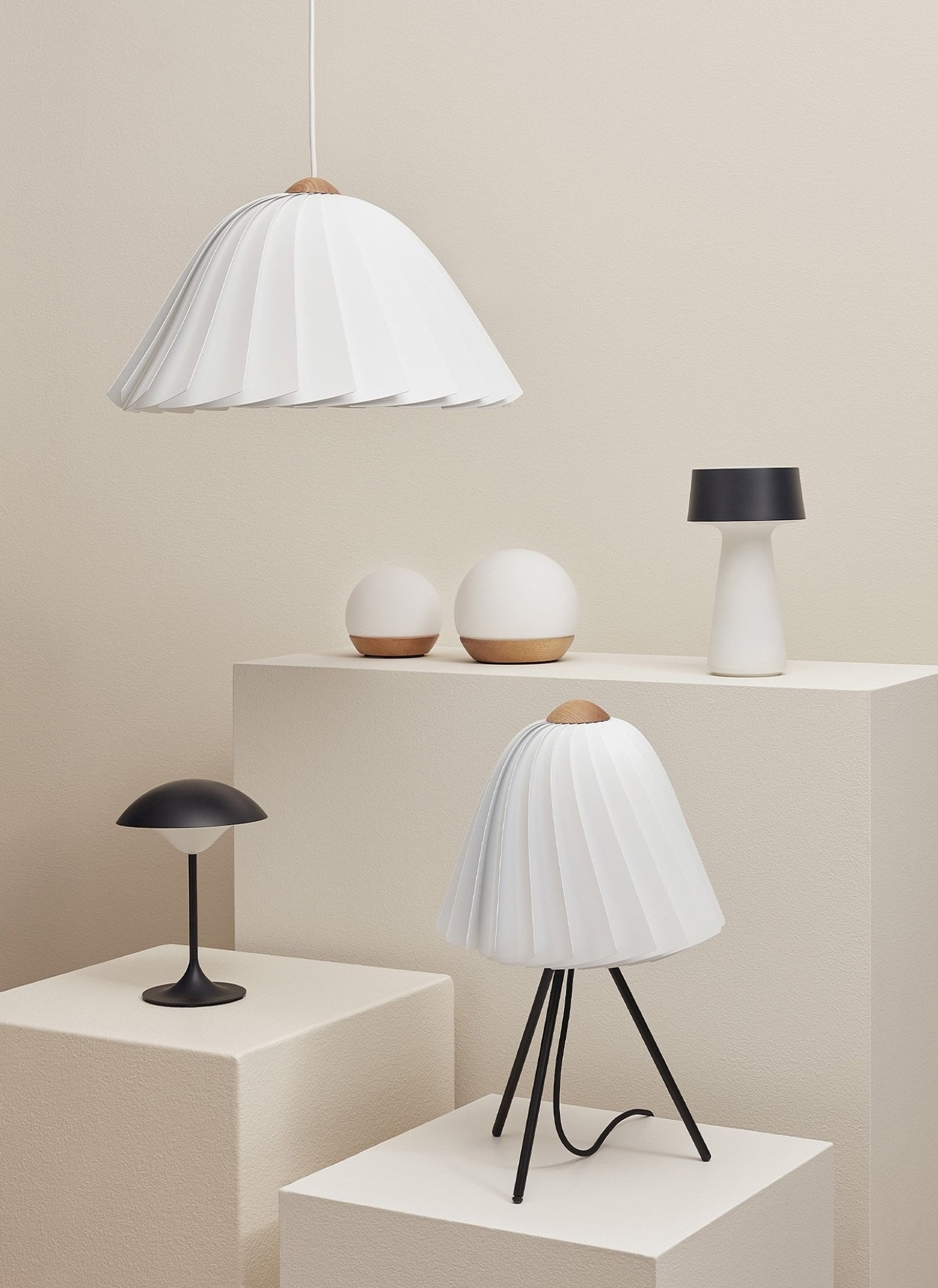 Spring Copenhagen Ember Table Lamp, Charcoal