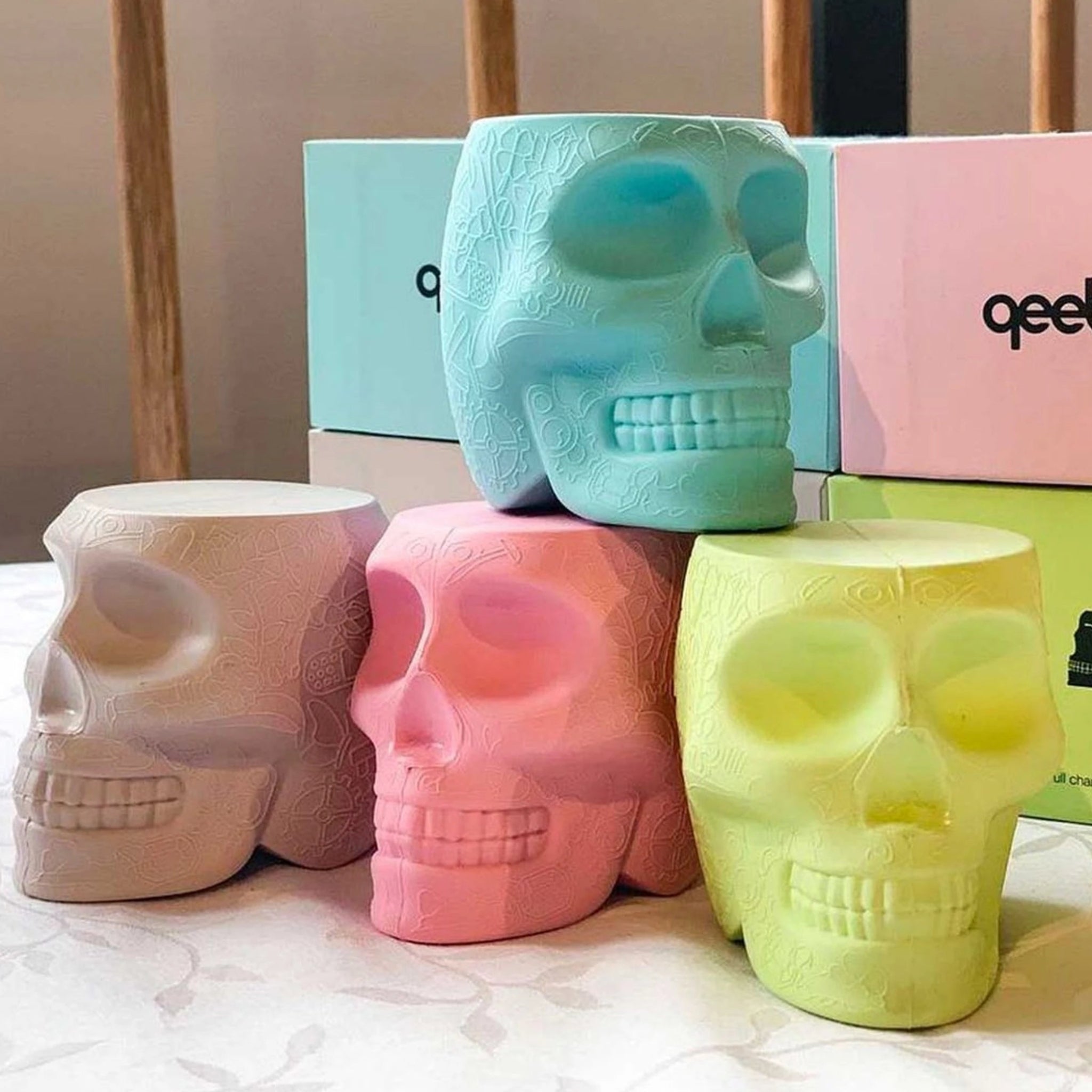 Qeeboo Mini Mexico Portable Charger, Blue