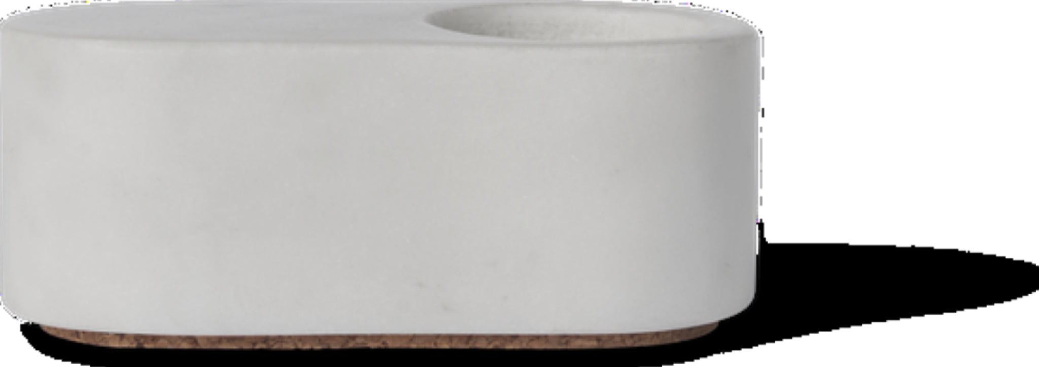Spring Copenhagen Ovaali Candle Holder, White