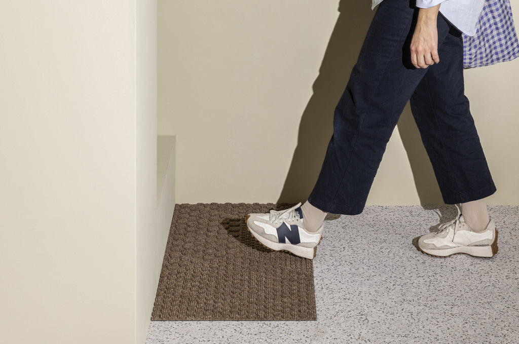 Heymat Hex Desert Doormat Light Brown 85x130 cm | PET, SBR & Nitrile