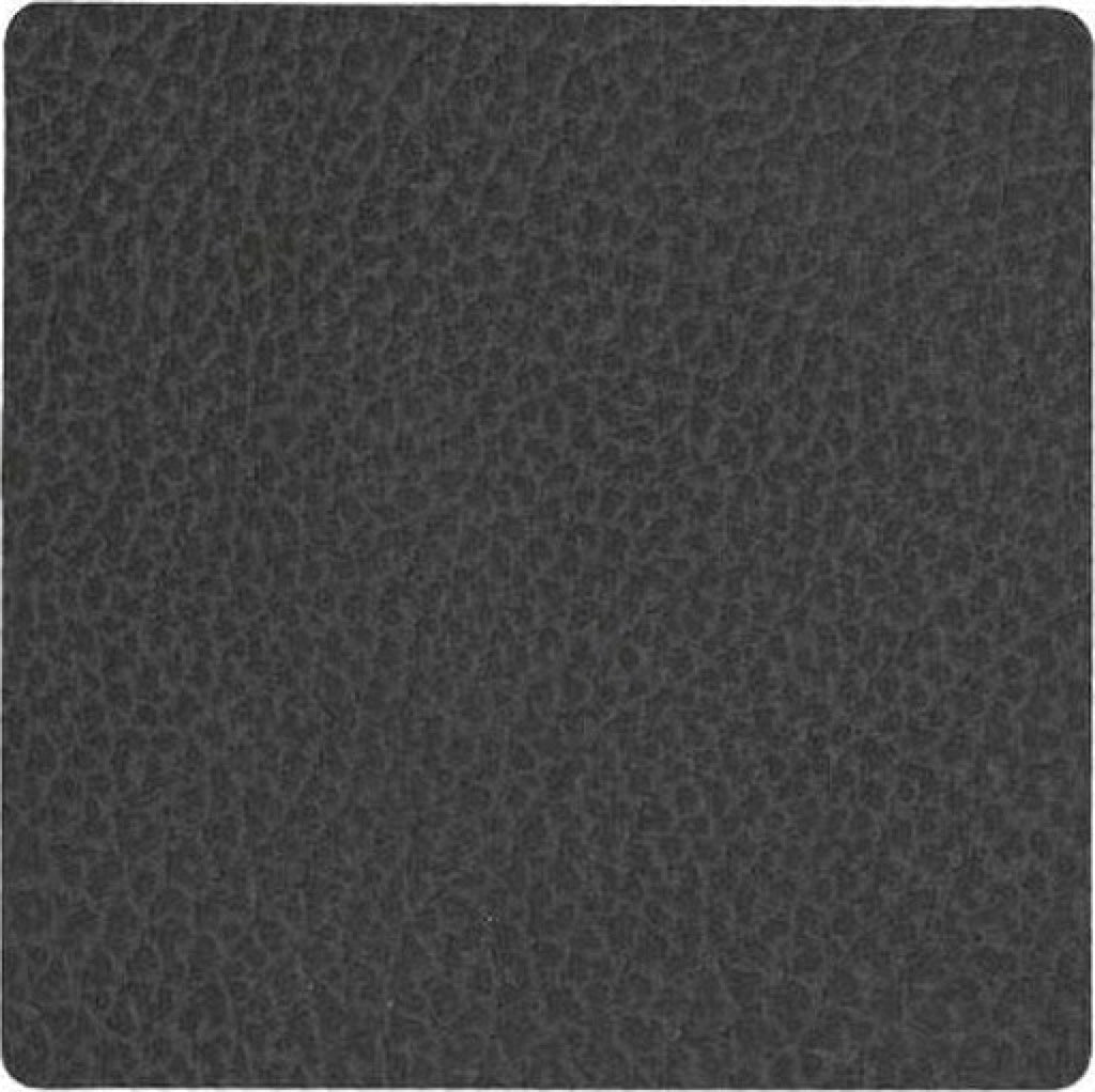 Lind DNA Square Glass Coaster Hippo Leather, Black Anthracite
