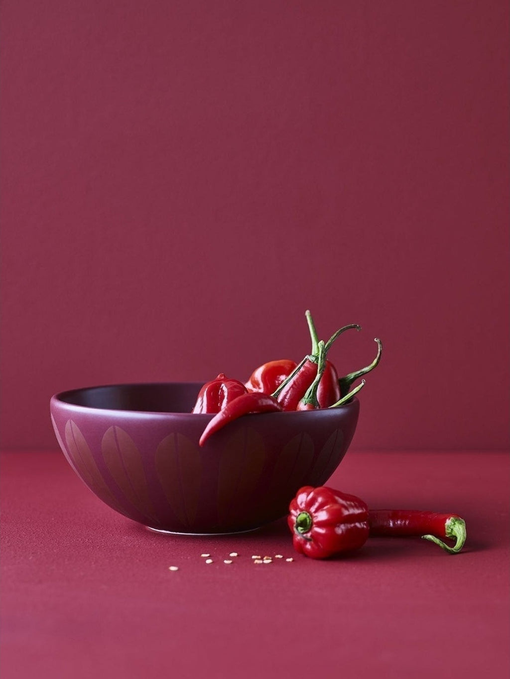 Lucie Kaas Arne Clausen Bowl Dark Red, 12cm