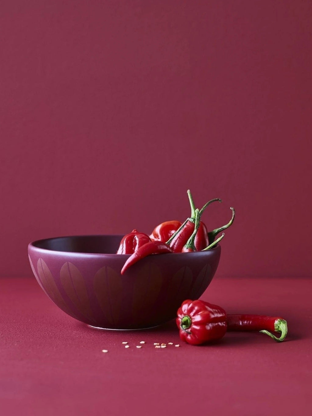 Lucie Kaas Arne Clausen Bowl Dark Red, 12cm