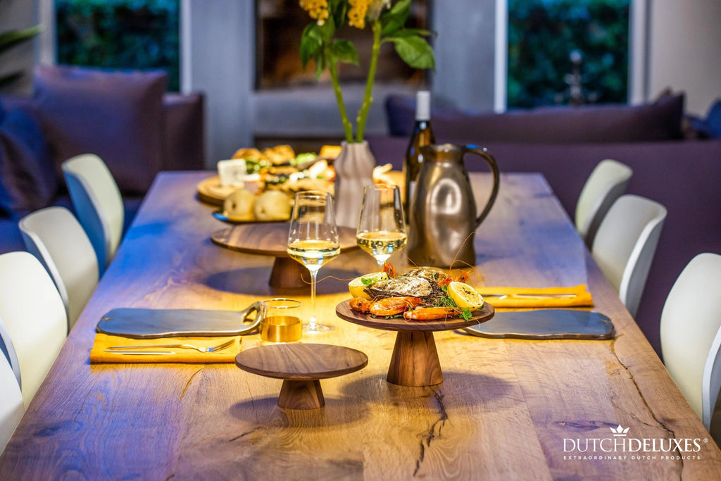 Dutchdeluxes cake stand walnut, Ø 20 cm