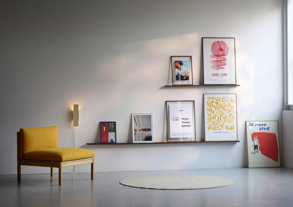 Transform Your Space with Moebe's 120cm Smoked Oak Gallery Shelf