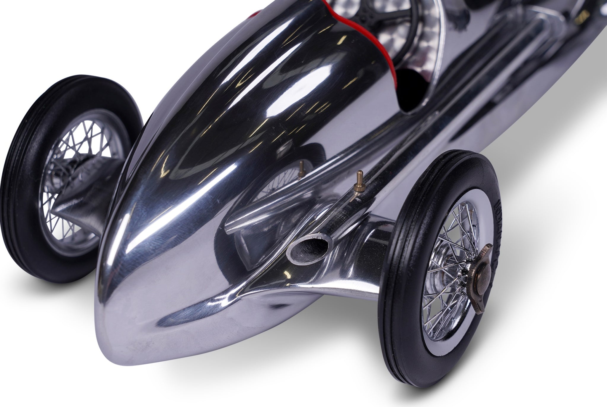 Authentic Models Silver Arrow Racing Car Model, Red Seat