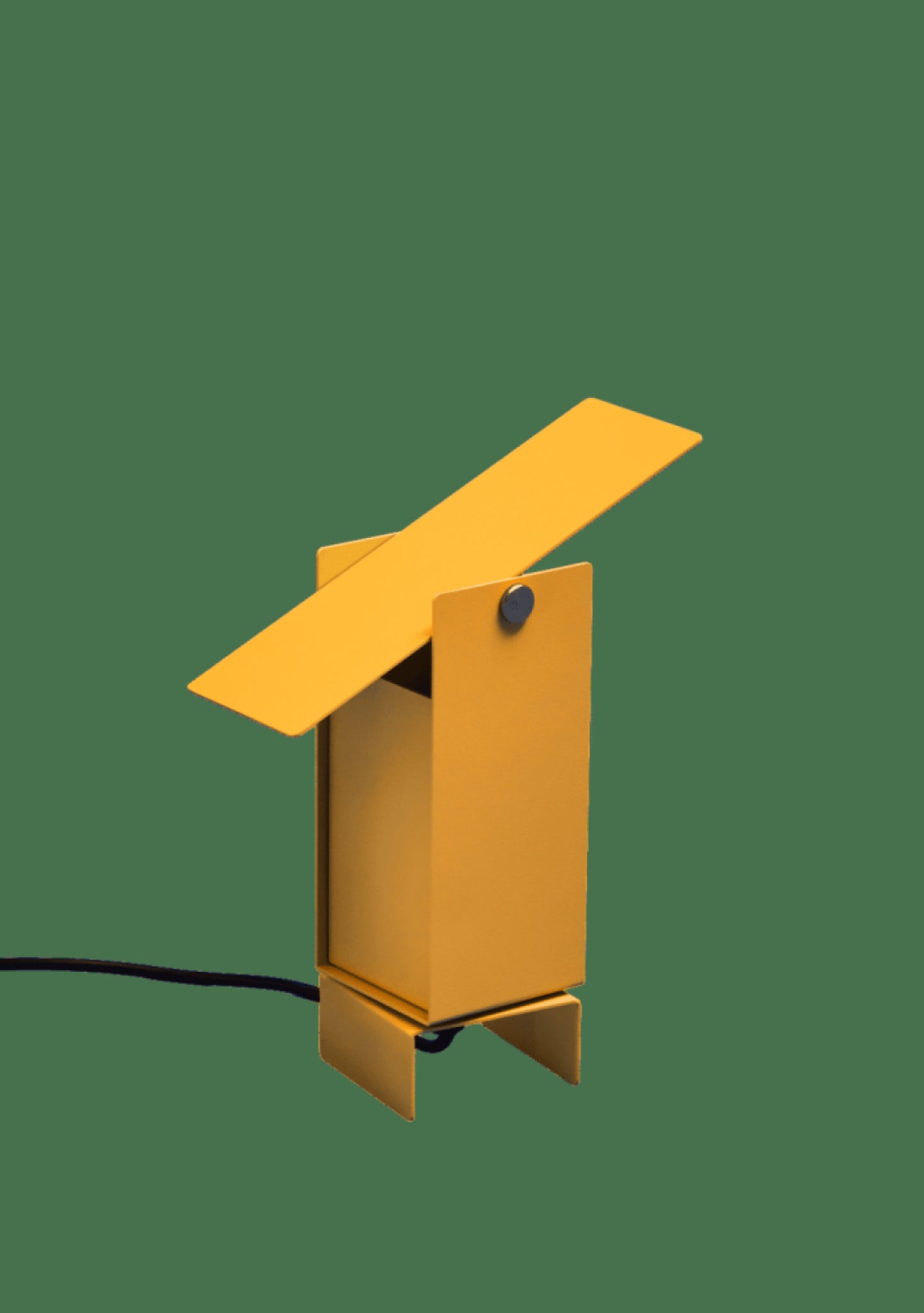 Illuminate Your Space: MOEBE Yellow Pivoting Table Lamp - Danish Design