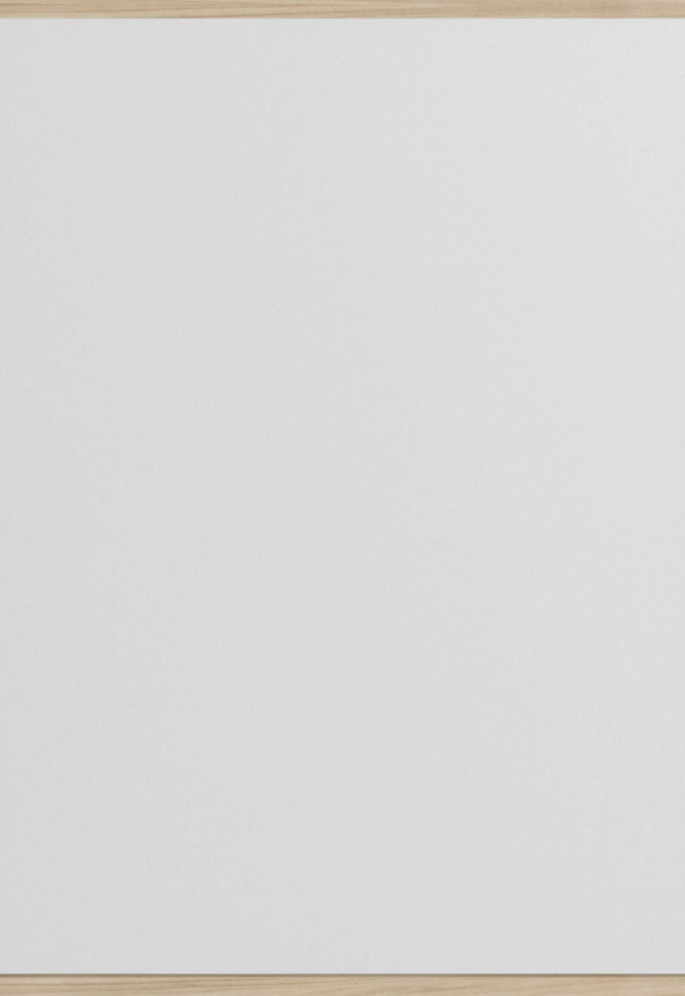 Moebe Rectangular Ash Wall Mirror 43.3x30 cm - Minimalist Nordic Design