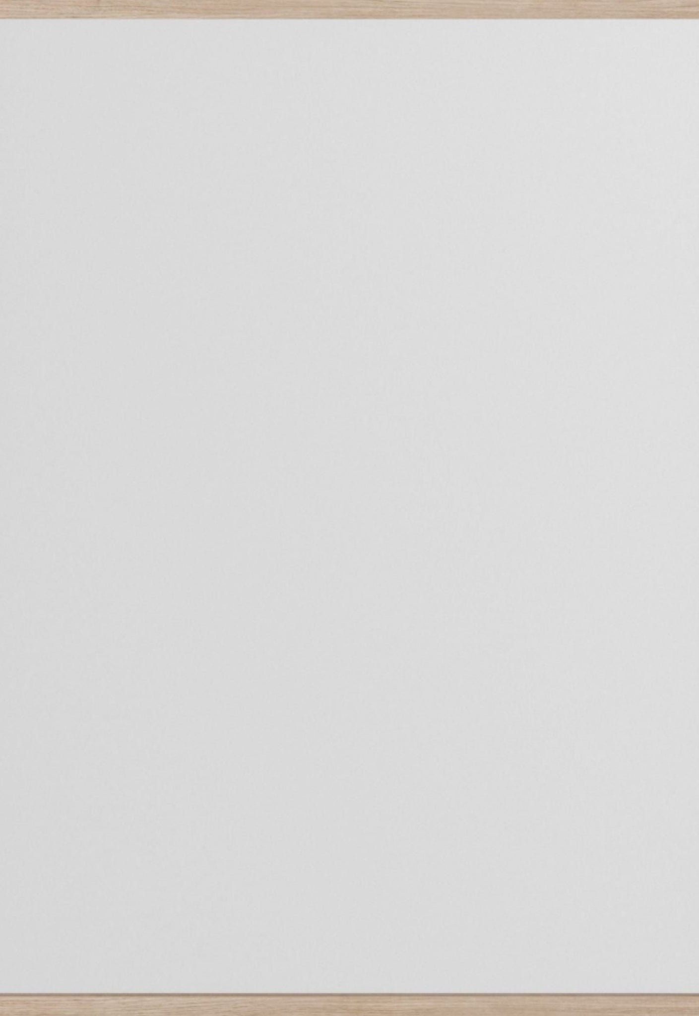 Moebe Rectangular Oak Wall Mirror 43.3x30 cm - Minimalist Nordic Design