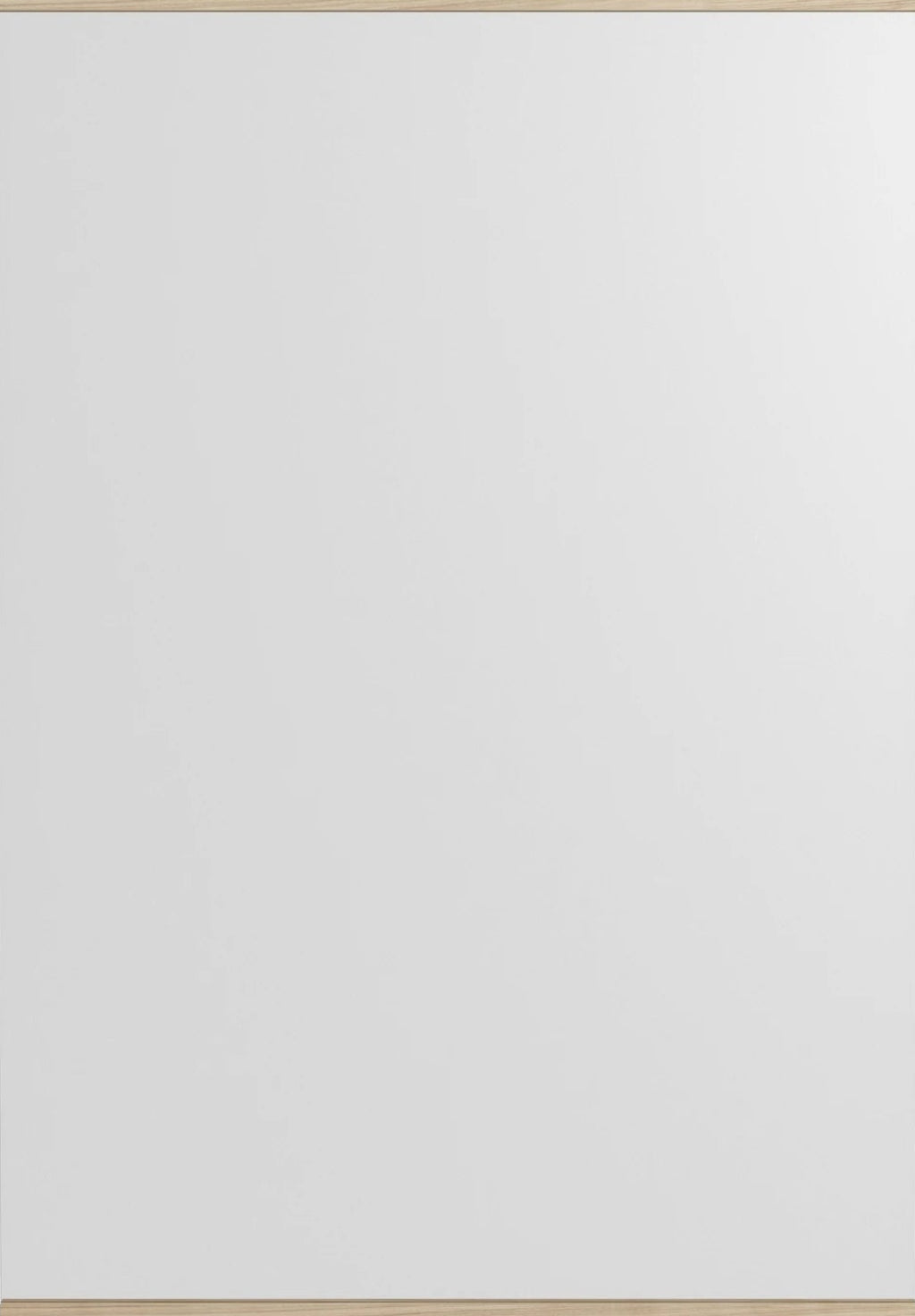 Minimalist Moebe Rectangular Wall Mirror in Ash - 101.8x70 cm