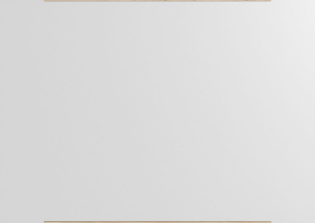 Minimalist Moebe Rectangular Wall Mirror in Ash - 101.8x70 cm