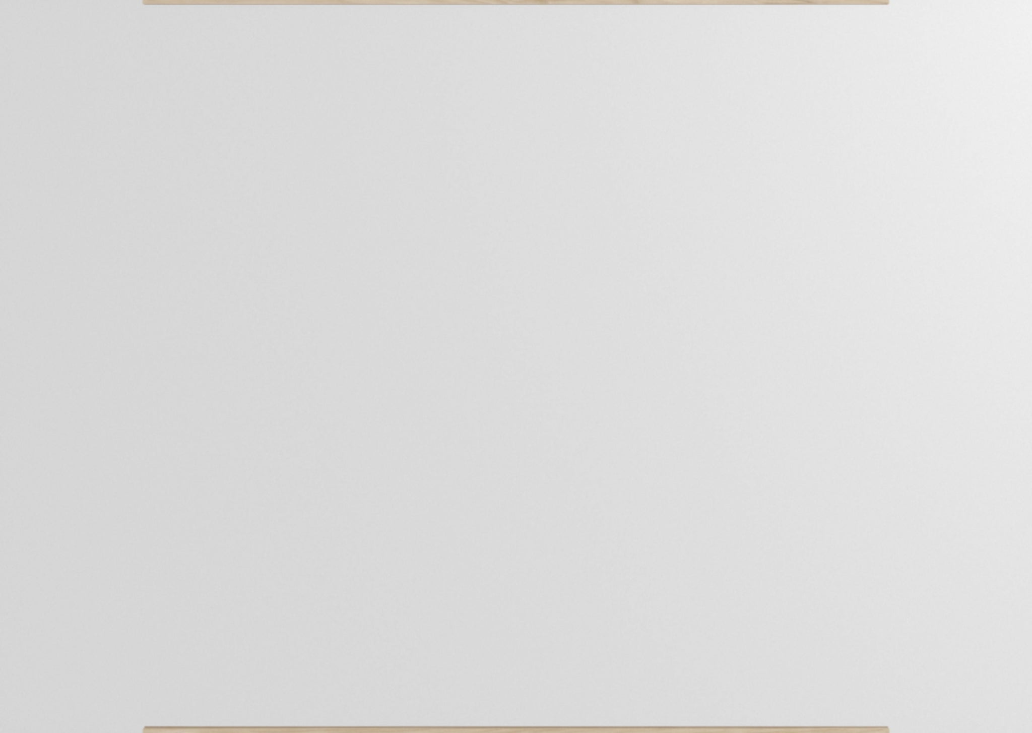 Minimalist Moebe Rectangular Wall Mirror in Ash - 101.8x70 cm