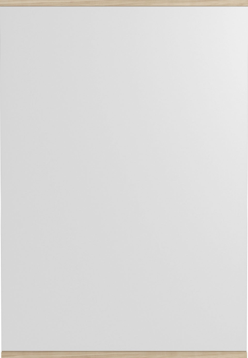 Minimalist Moebe Rectangular Wall Mirror in Ash - 101.8x70 cm