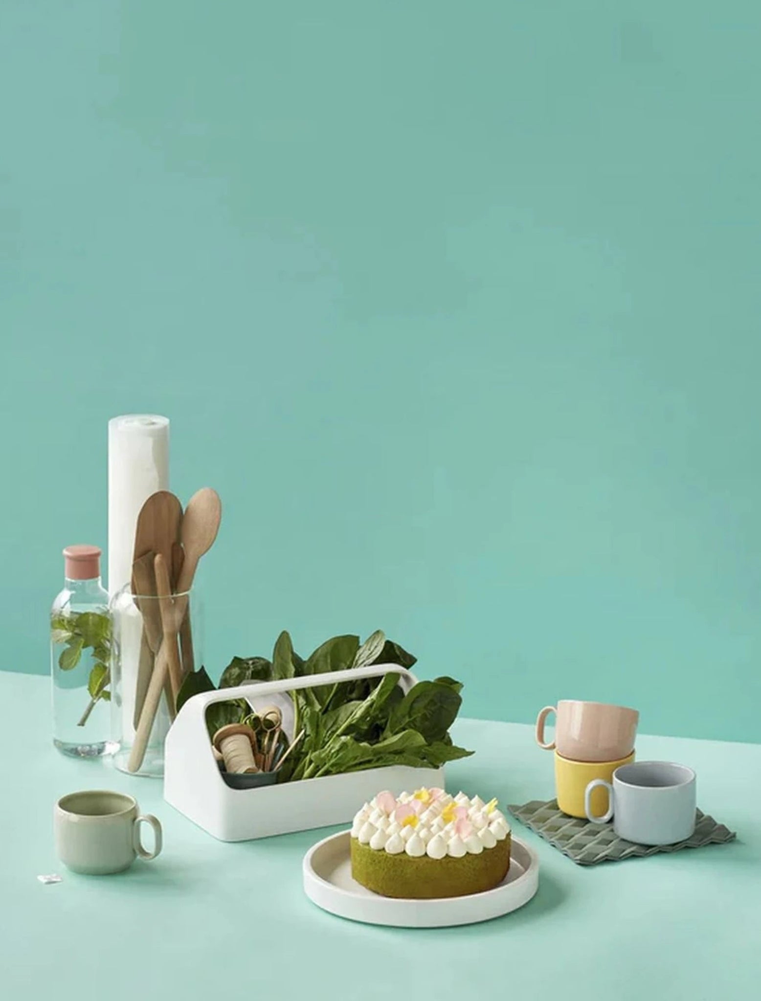 Rig Tig Mobile Phone Box Storage Box 28x18x14 Cm, Light Grey