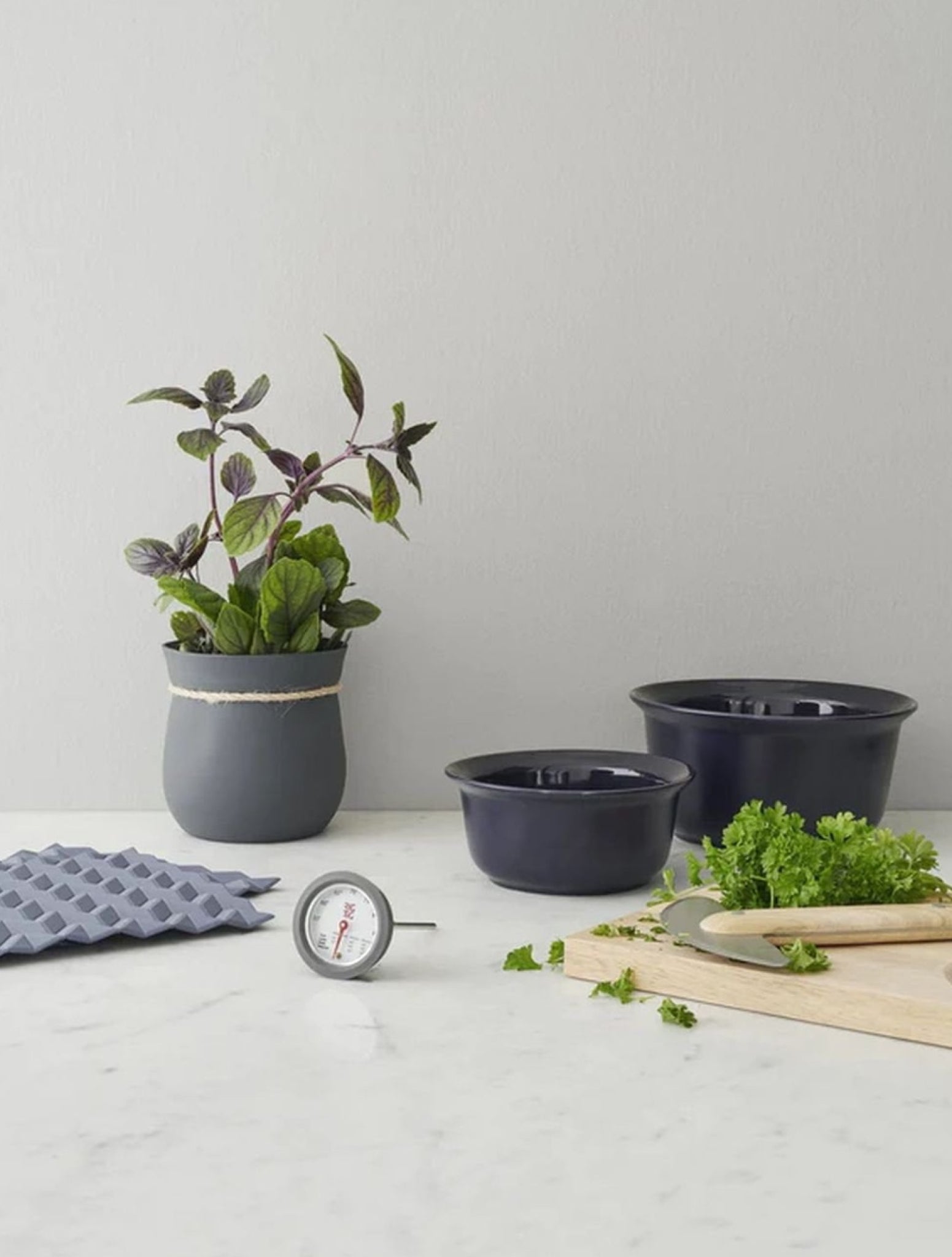 Rig Tig Hold On Potholders, Light Grey