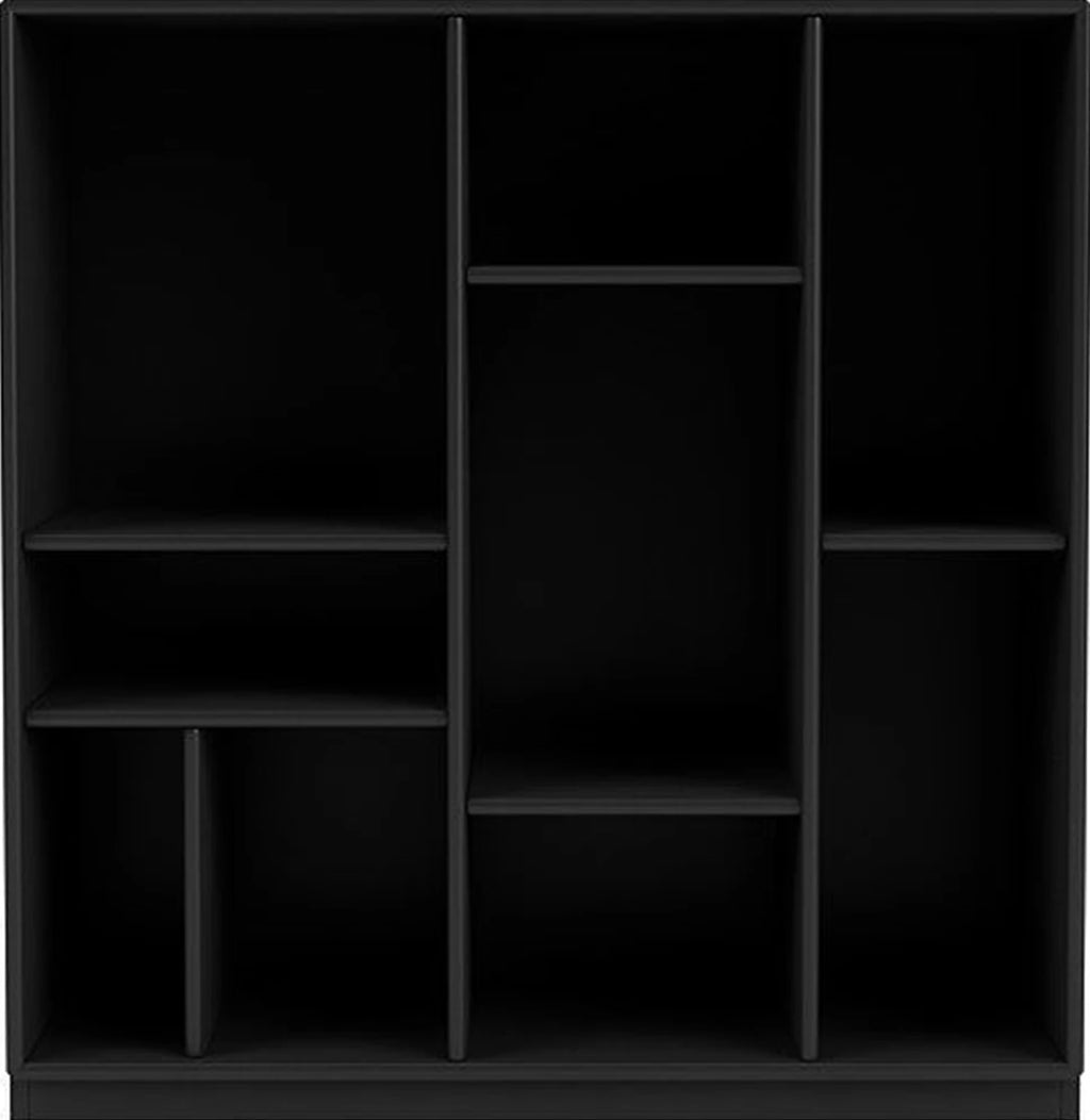 Montana Compile Decorative Shelf With 3 Cm Plinth, Black