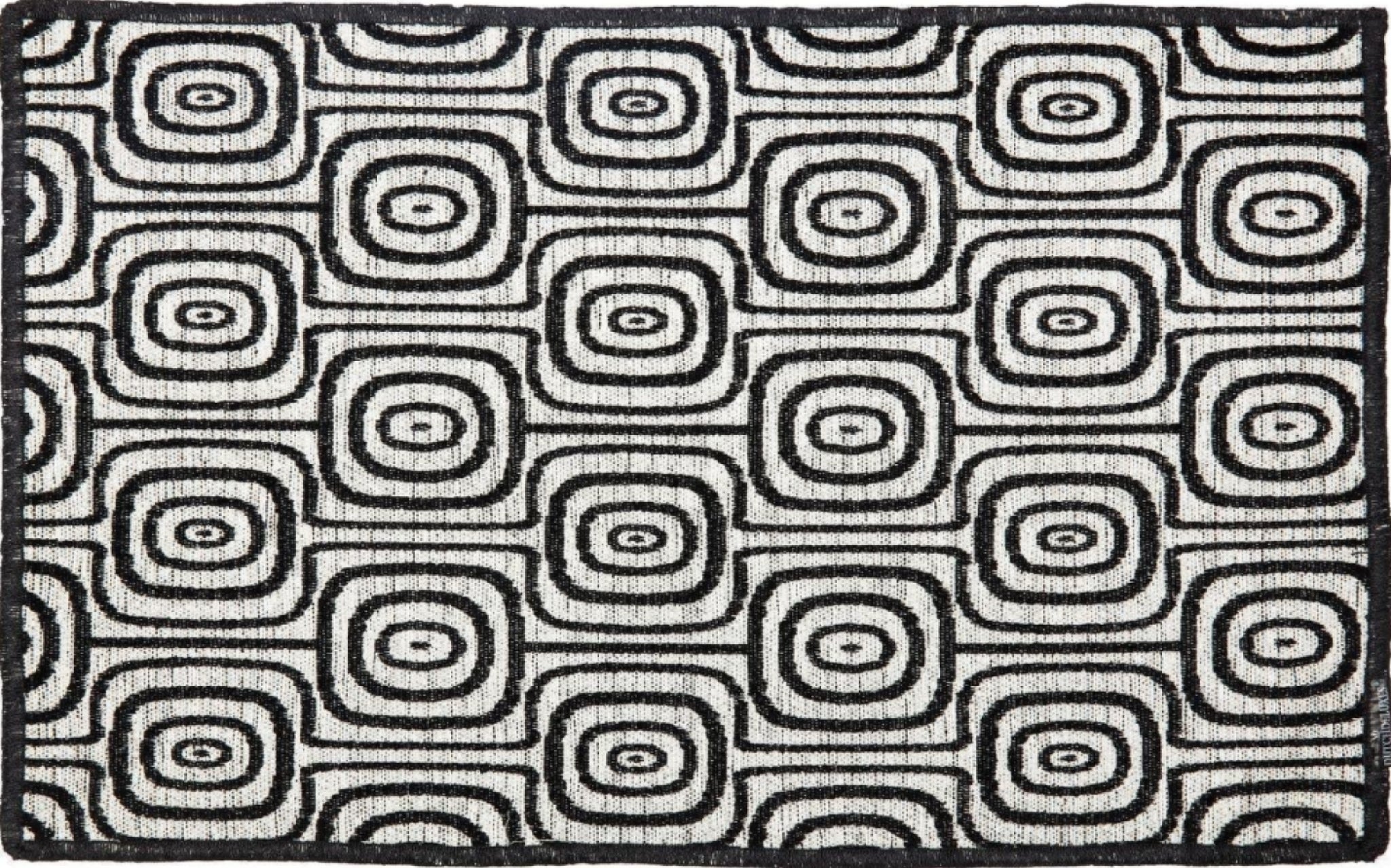 Dutchdeluxes placemat Set of 4 Black & White, Monkey Eyes