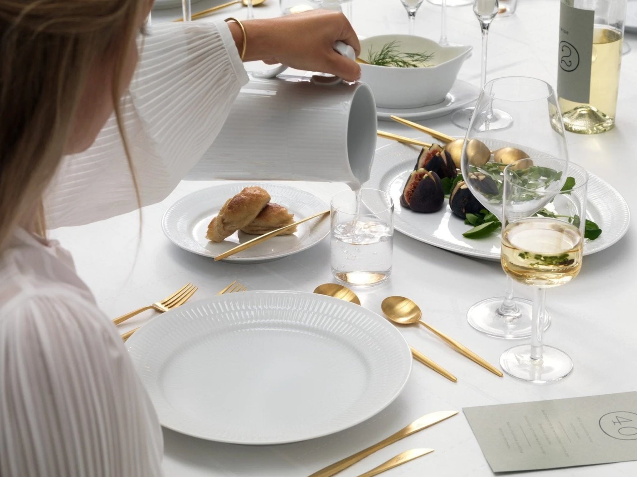 Royal Copenhagen White Fluted Jug, 1,5l