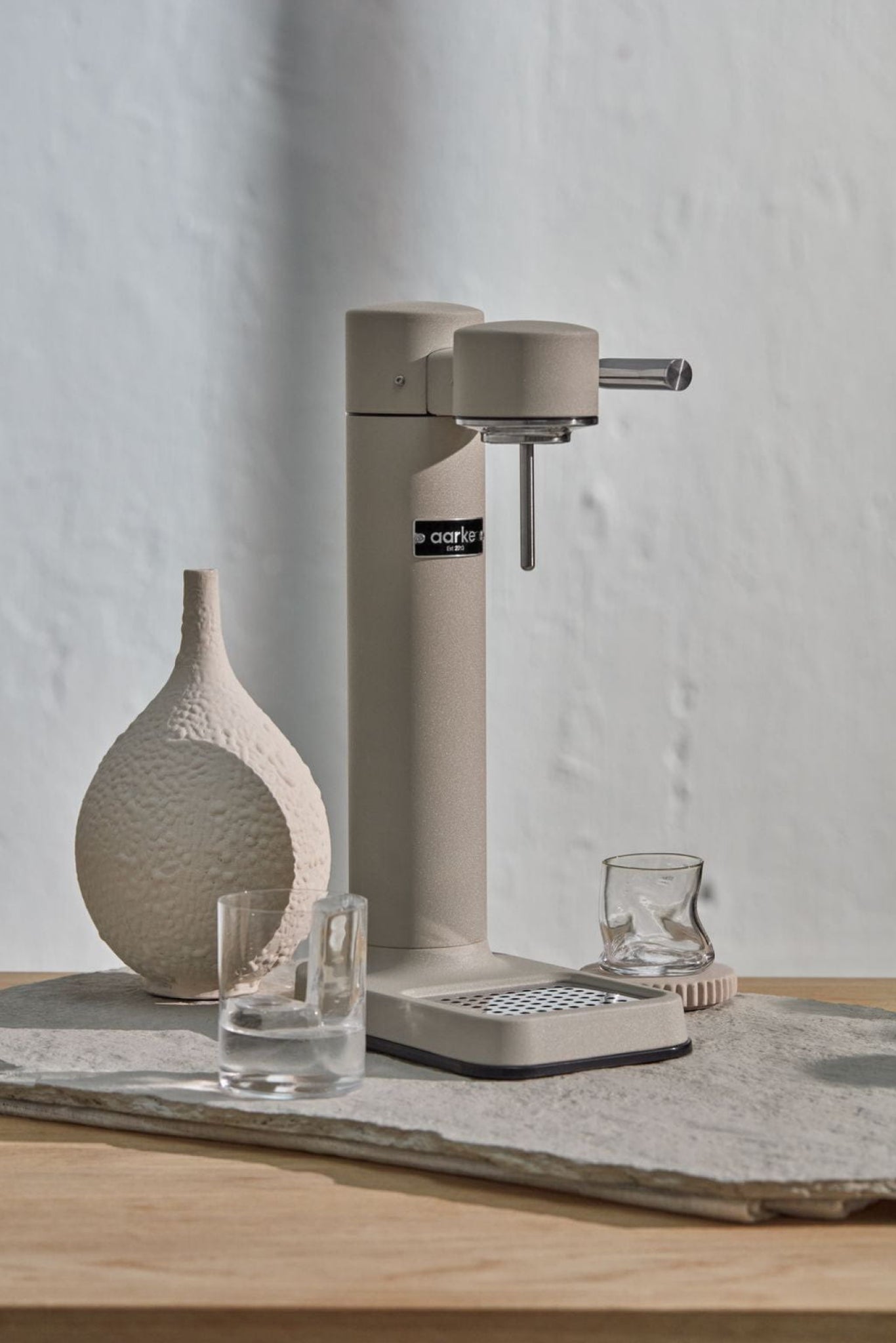Aarke Carbonator 3 Soda Maker In Sand - Special Edition Stainless Steel