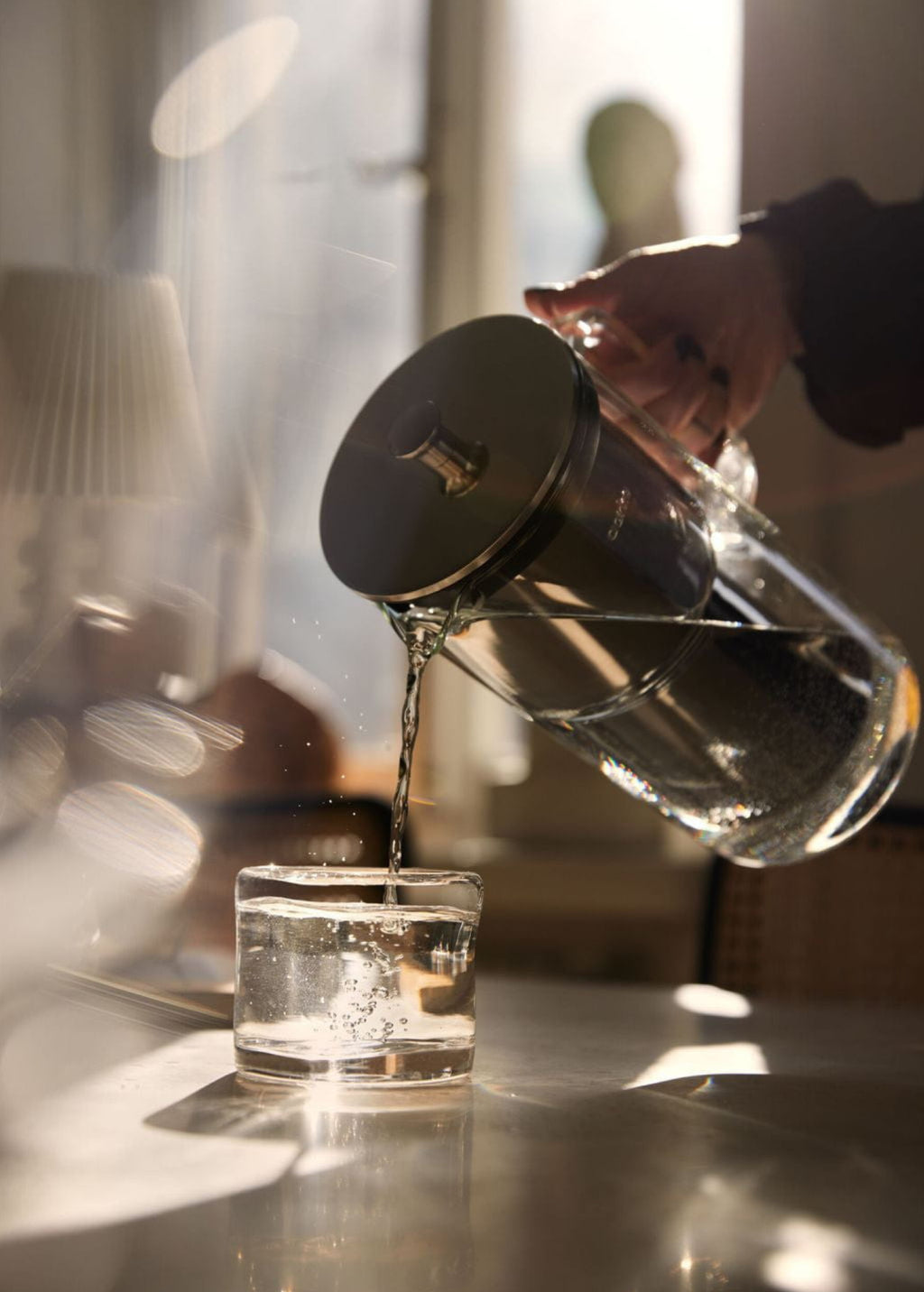 Aarke Purifier: Premium Glass & Steel Water Filter Jug For Cleaner Water