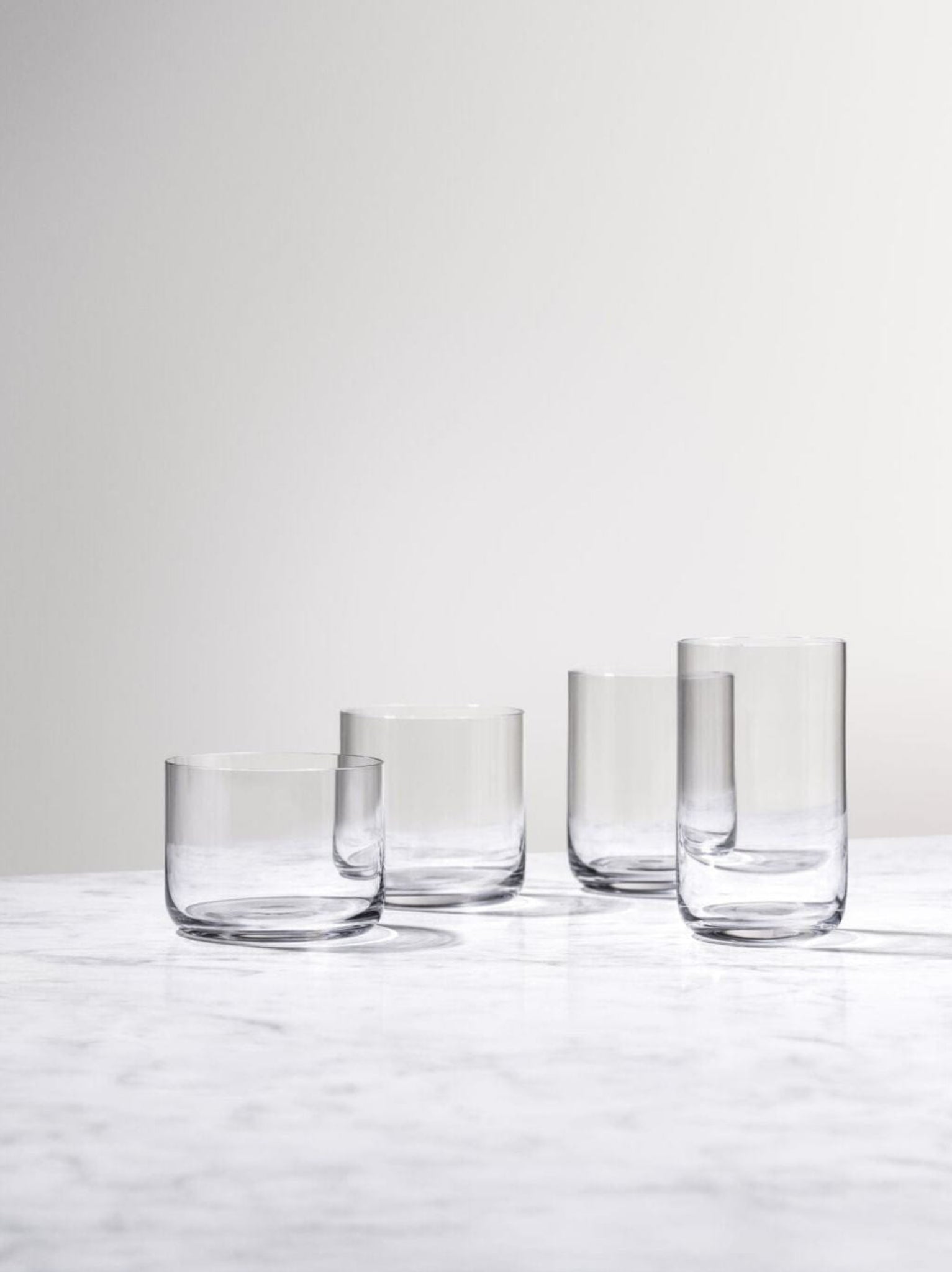 Aarke Nesting Glass Set: Stylish Crystal Glasses, Space-Saving Design