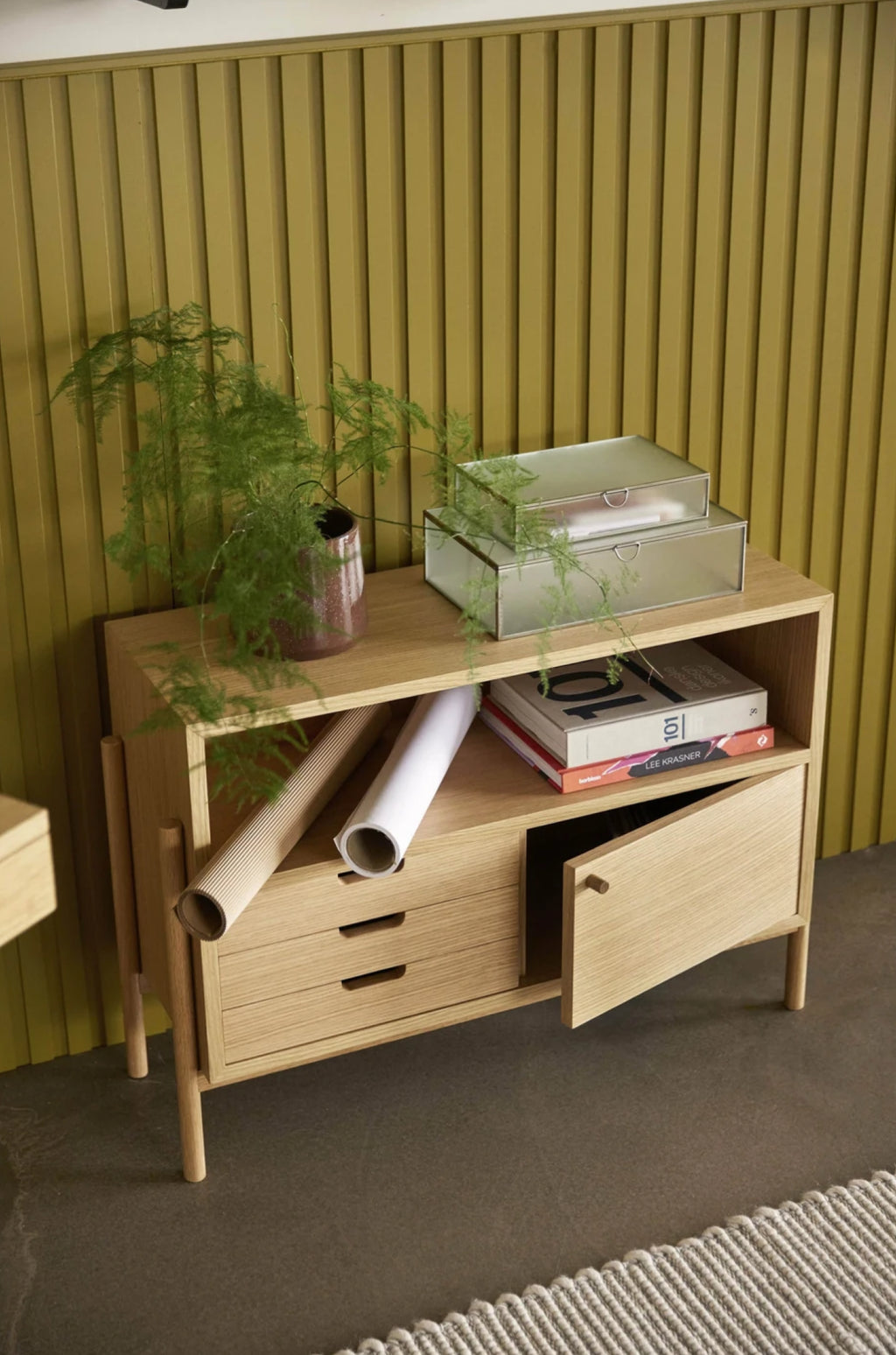 Hübsch Ripple Glass Boxes Set of 3 - Modern Storage & Jewelry Display