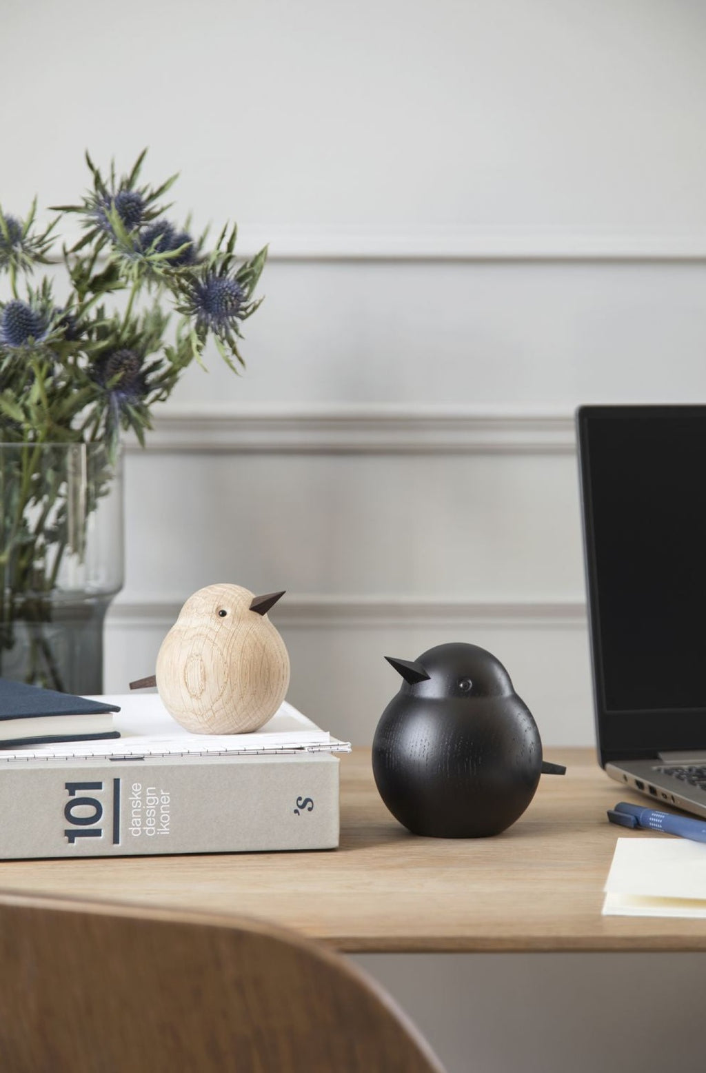 Novoform Design Papa Sparrow Decorative Figure, Natural Oak