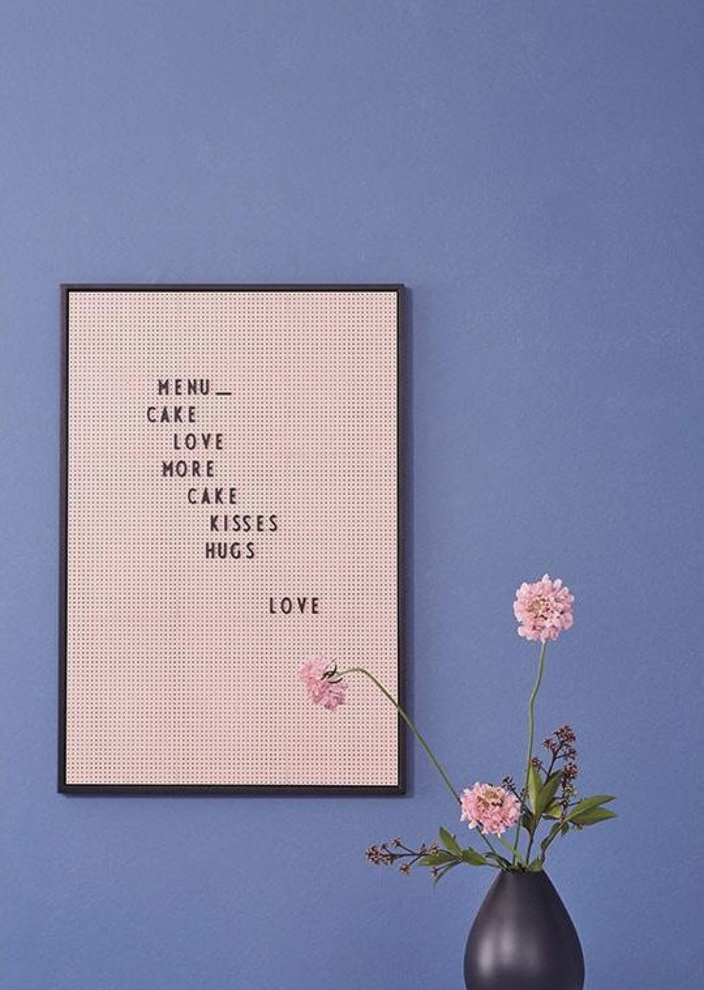 Design Letters Wall Dark Gray, Large