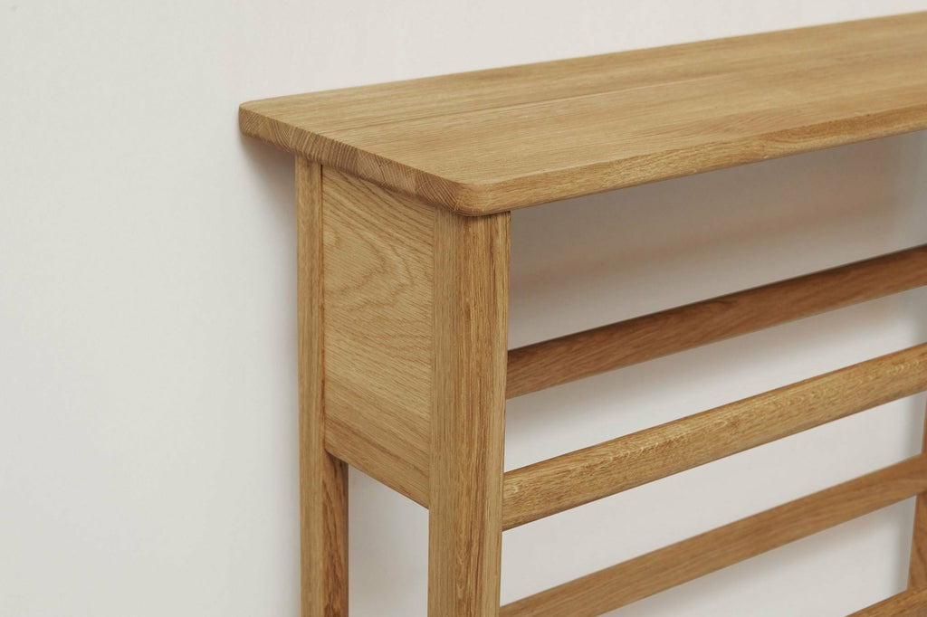 Form & Refine A Line 72 cm Oak Shoe Rack Console Table for Hallway