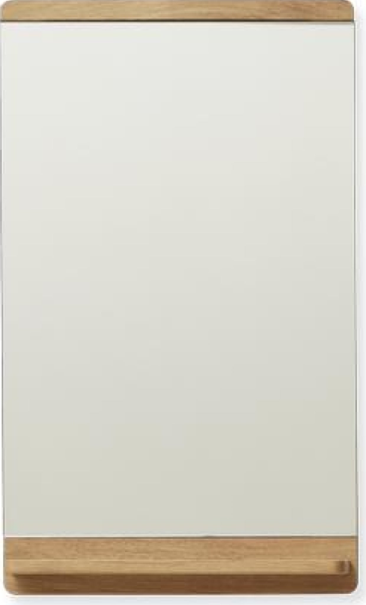 Form & Refine Rim Wall Mirror with Shelf — Oak, Infinity Glass Finish