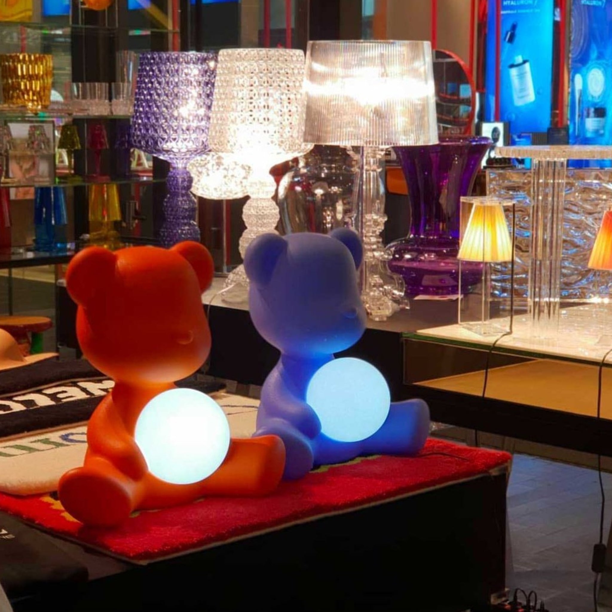 Qeeboo Teddy Girl LED Table Lamp - Rechargeable Yellow Bear Design