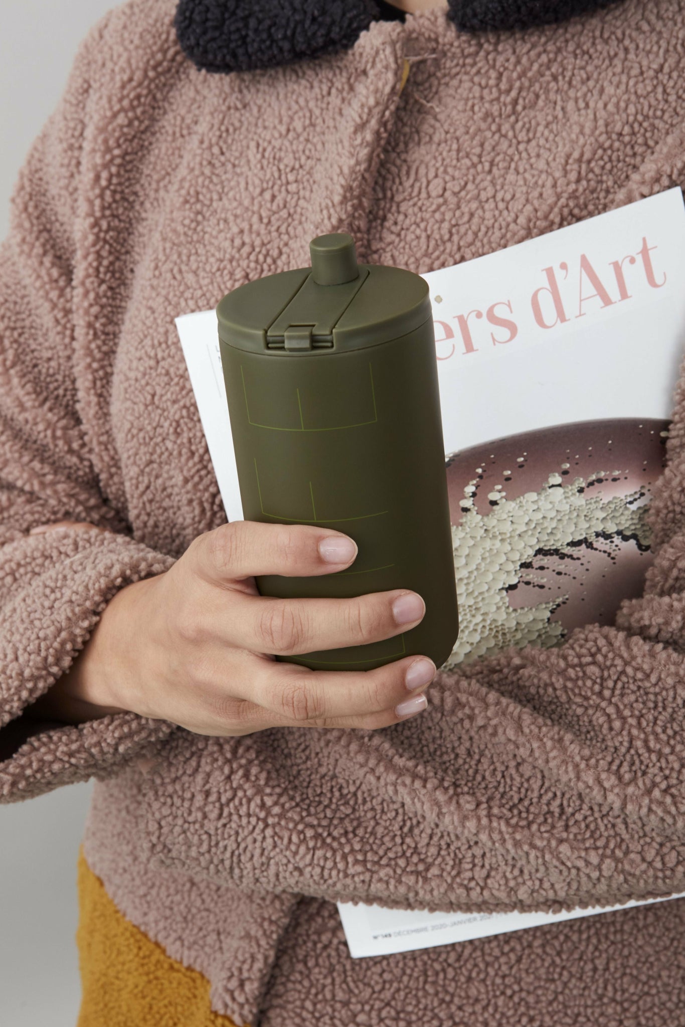 Design Letters Travel ThermoCher 350 ml, Olive