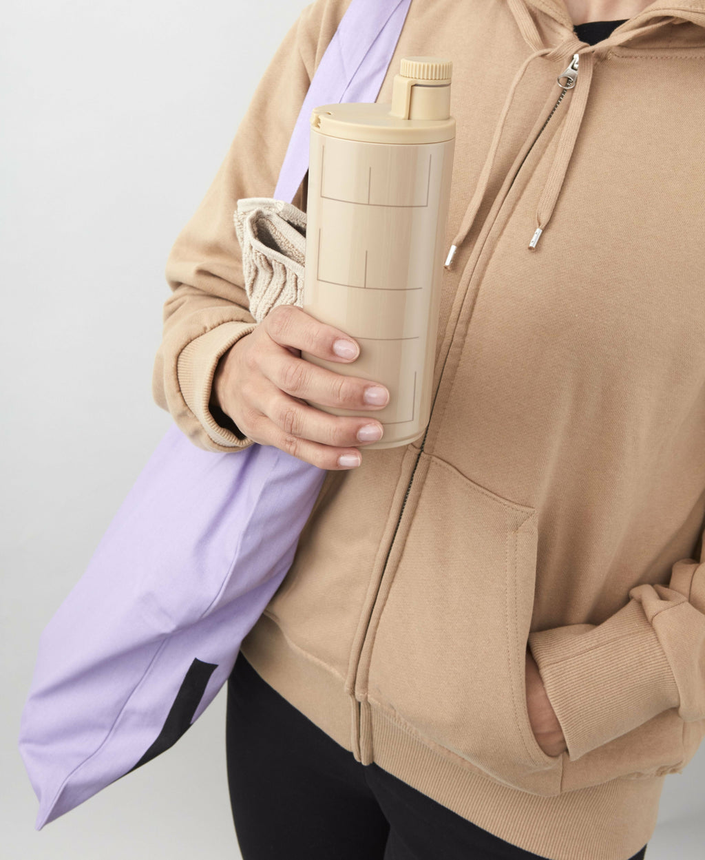 Design Letters Sports Bottle 500 ml, beige