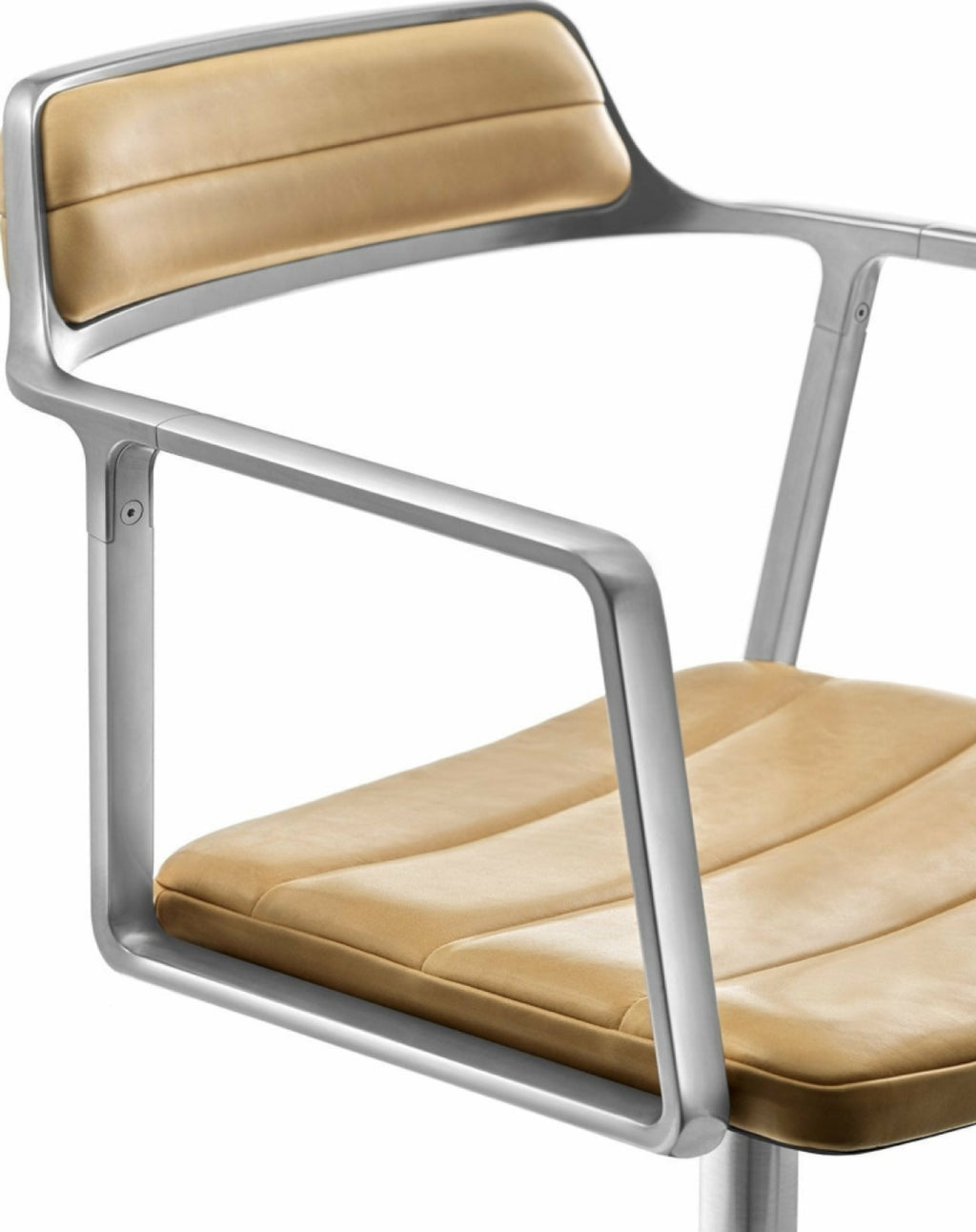 Vipp 452 Swivel Chair With Castors, Brown