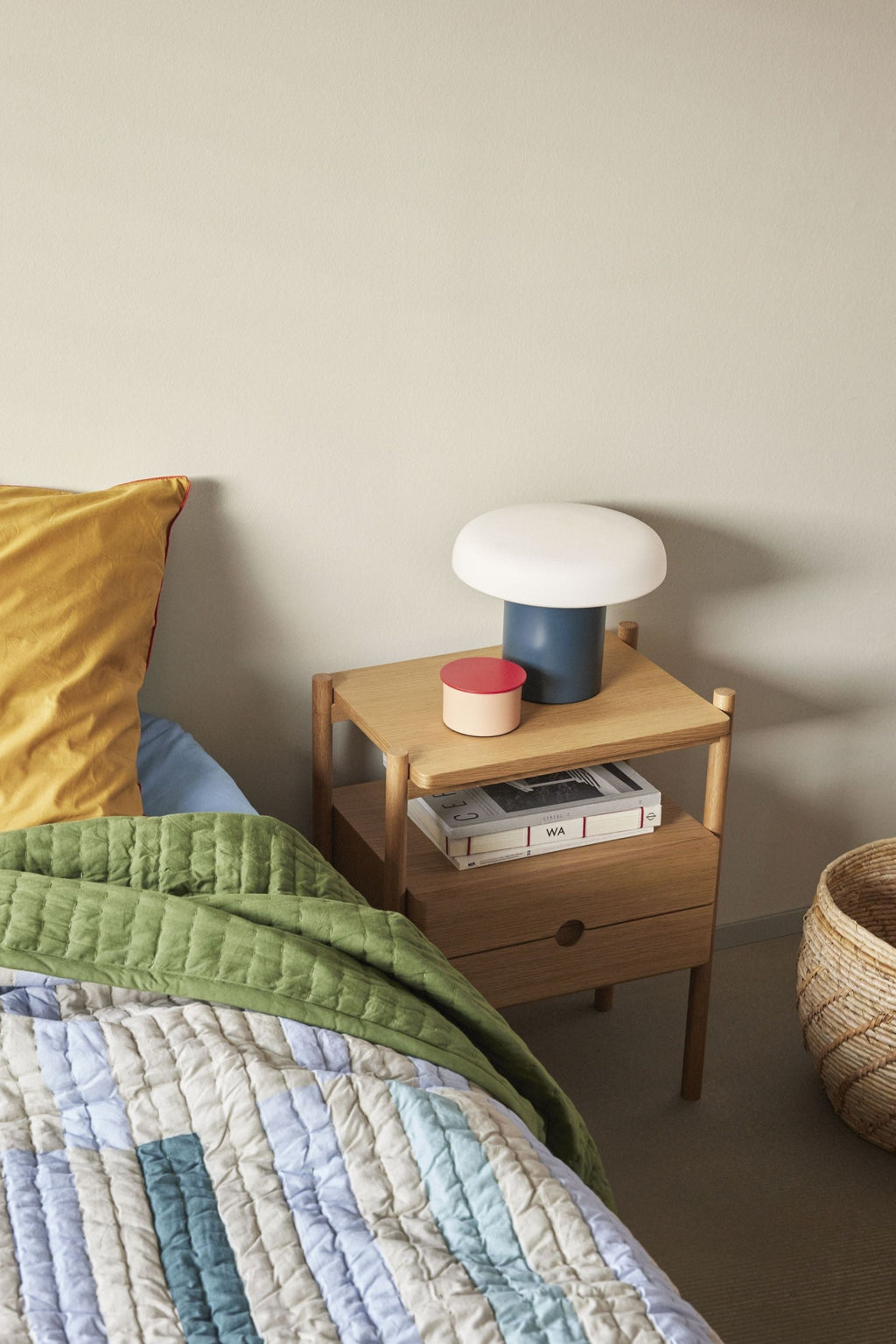 Hübsch Ateliers Table Lamp, Dark Blue