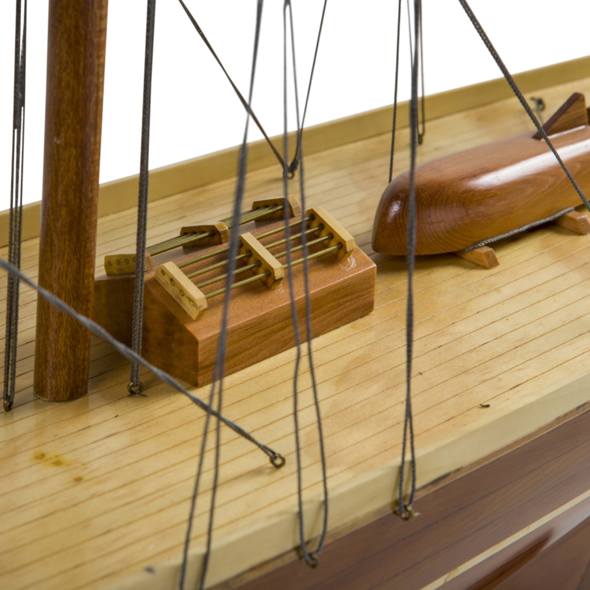 Authentic Models Shamrock Yacht Wood Sailing Ship Model