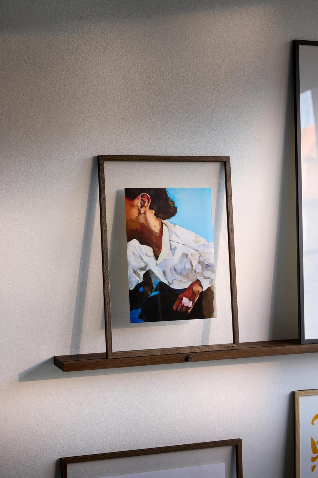 Transform Your Space with Moebe's 120cm Smoked Oak Gallery Shelf