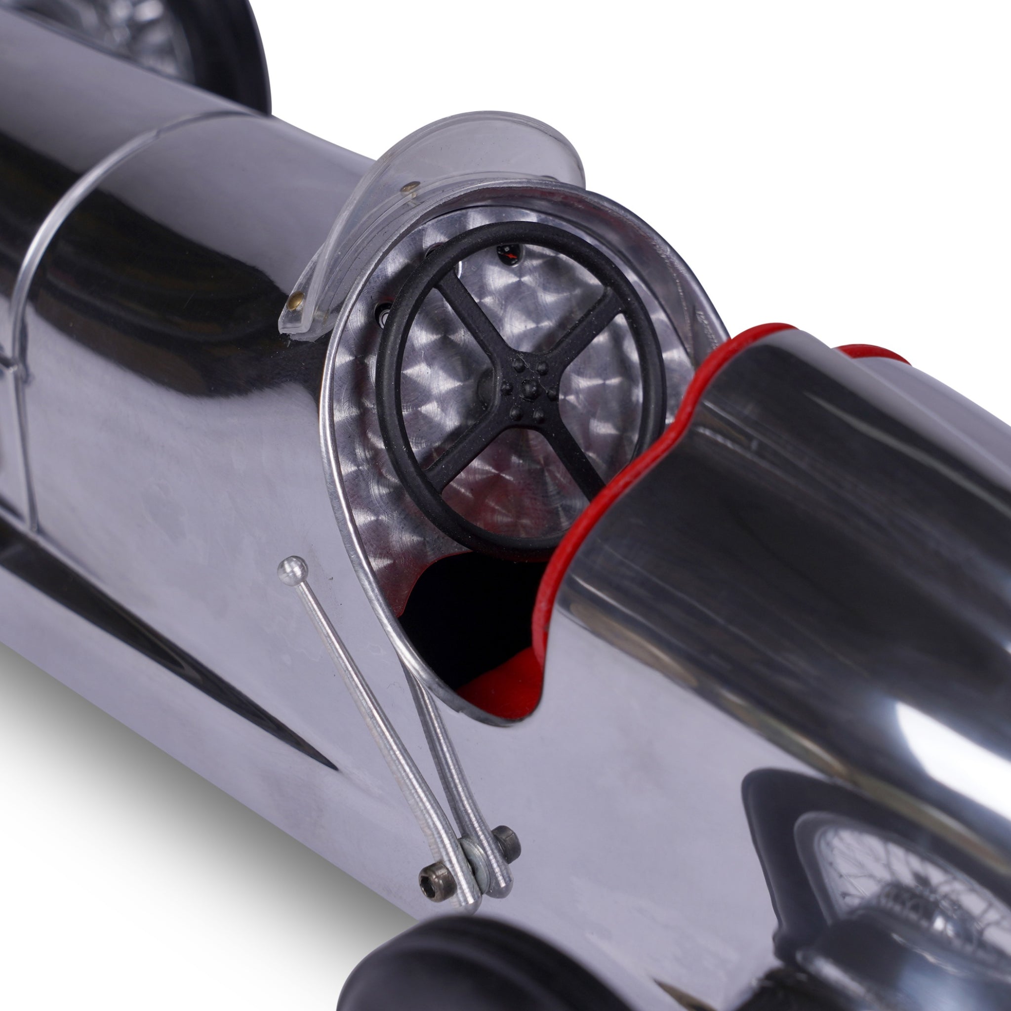 Authentic Models Silver Arrow Racing Car Model, Red Seat