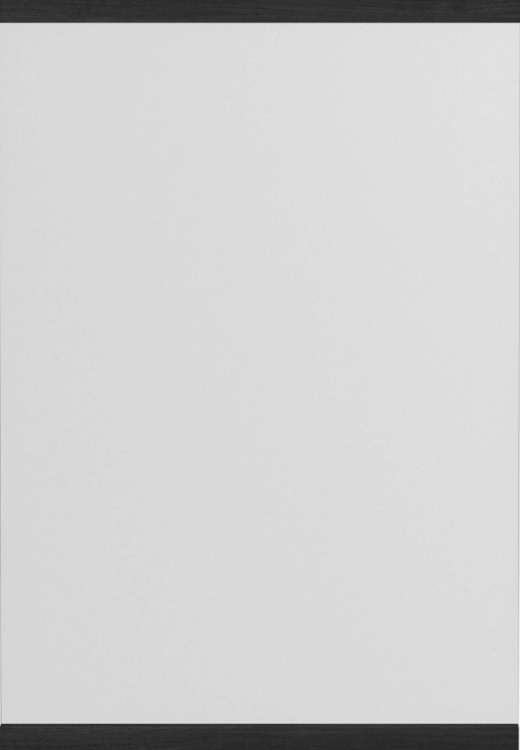 Moebe Black Rectangular Wall Mirror 43.3x30 cm - Minimalist Oak Design