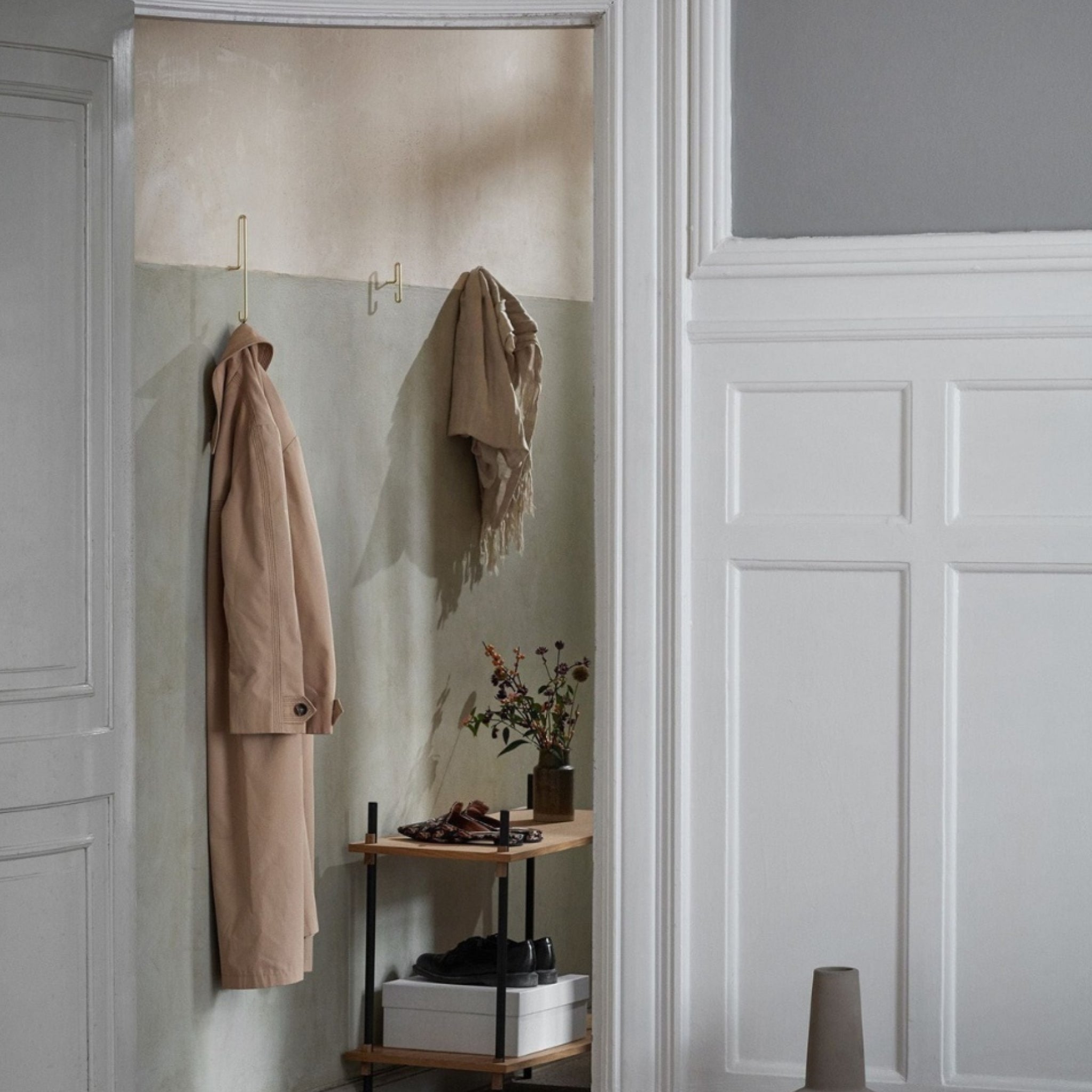 Moebe Gold Wall Hook Set - Small, Stylish & Versatile Home Decor