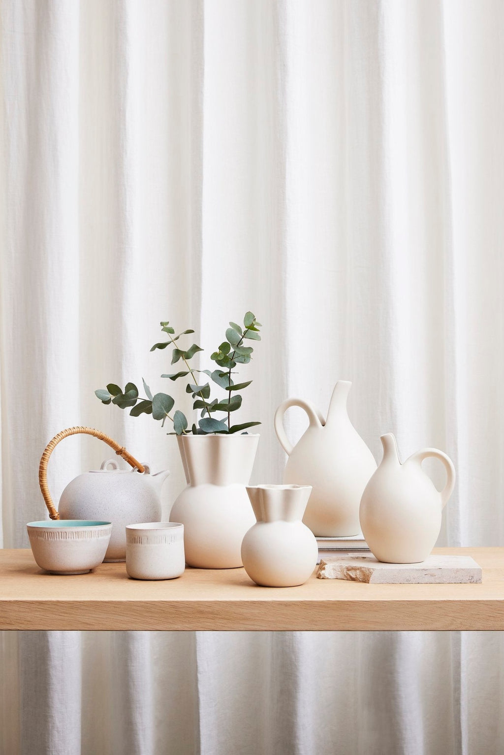 Spring Copenhagen Vase With Curved Top, 20cm