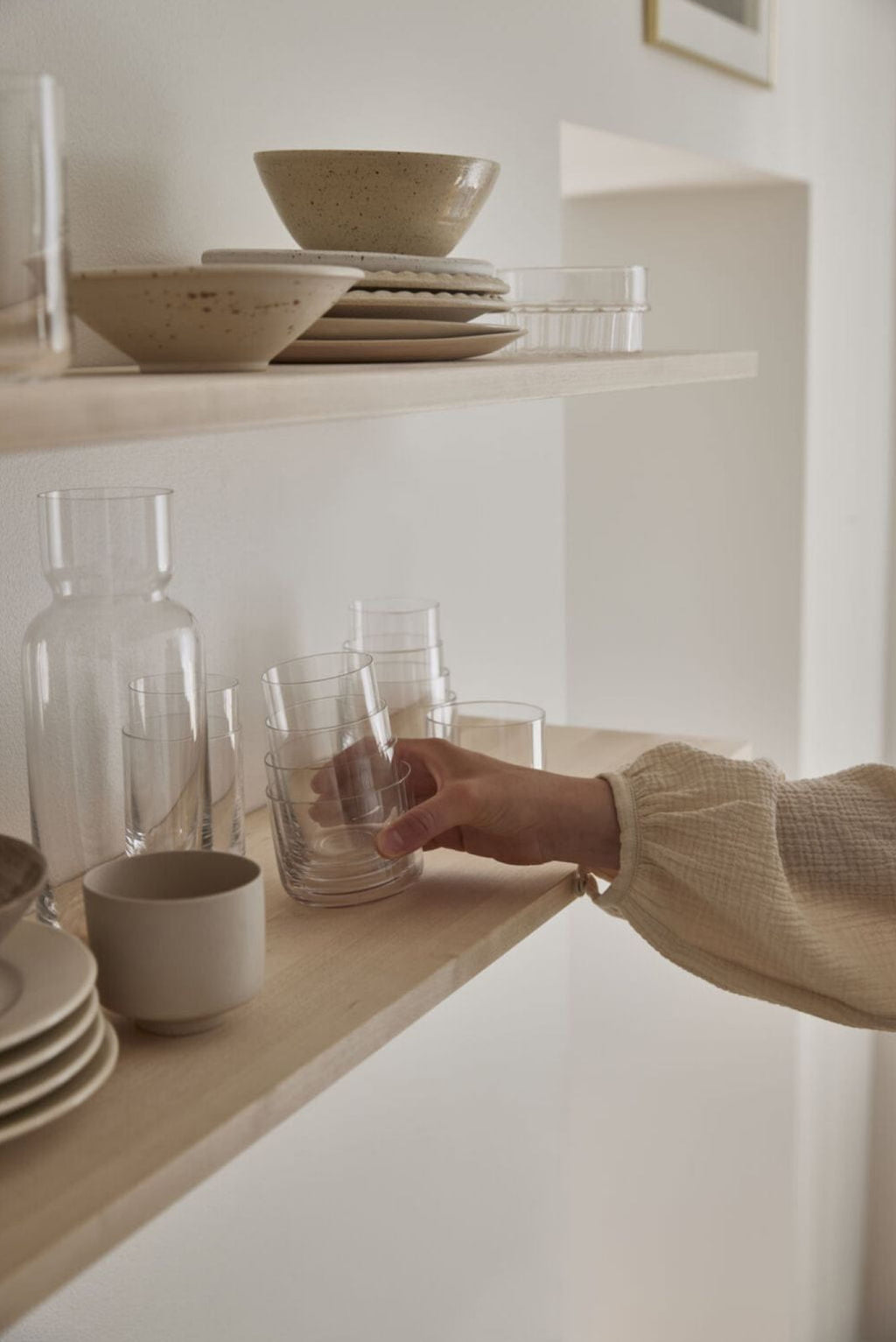 Aarke Nesting Glass Set: Stylish Crystal Glasses, Space-saving Design