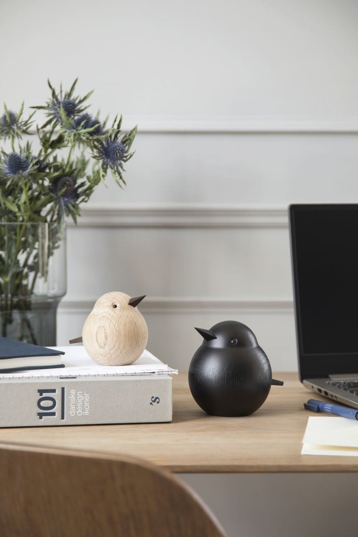 Novoform Design Papa Sparrow Decorative Figure, Natural Oak